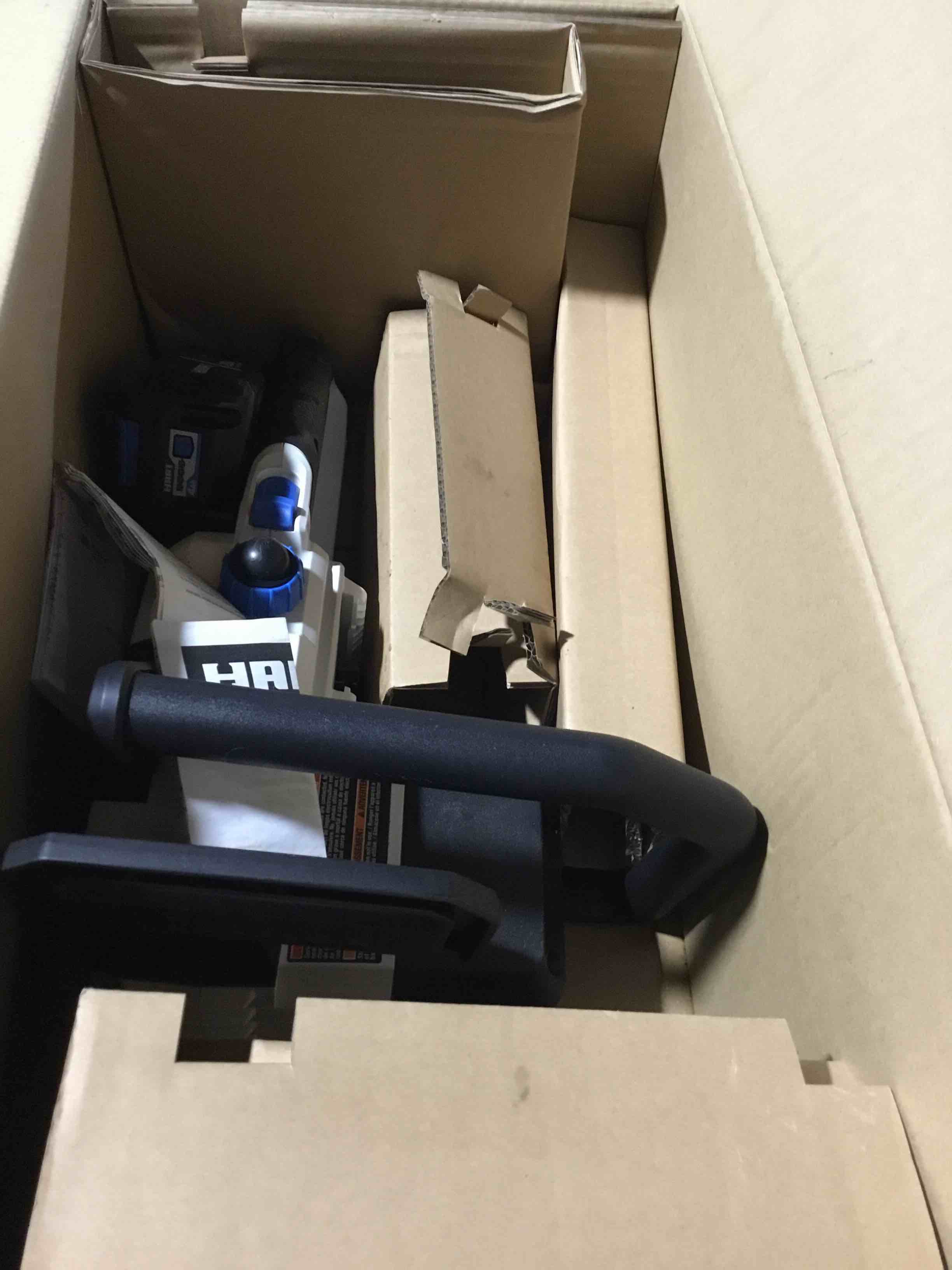 Condition photo showing As Is for HART 20-Volt 12-Inch Cordless Chainsaw (1) 20-Volt 4.0Ah Lithium-Ion Battery