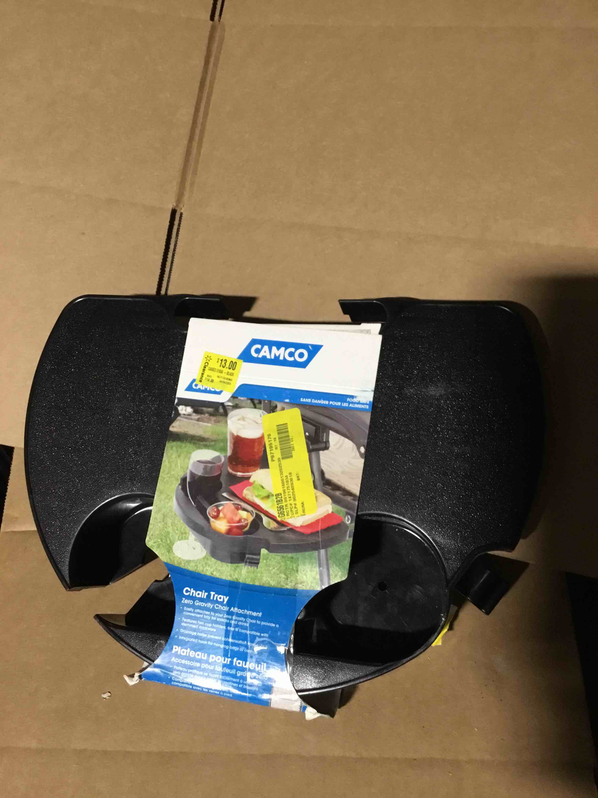 Condition photo showing New/Like New for Camco 51834 Zero Gravity Chair Tray - A Convenient Tray for Snacks and Drinks