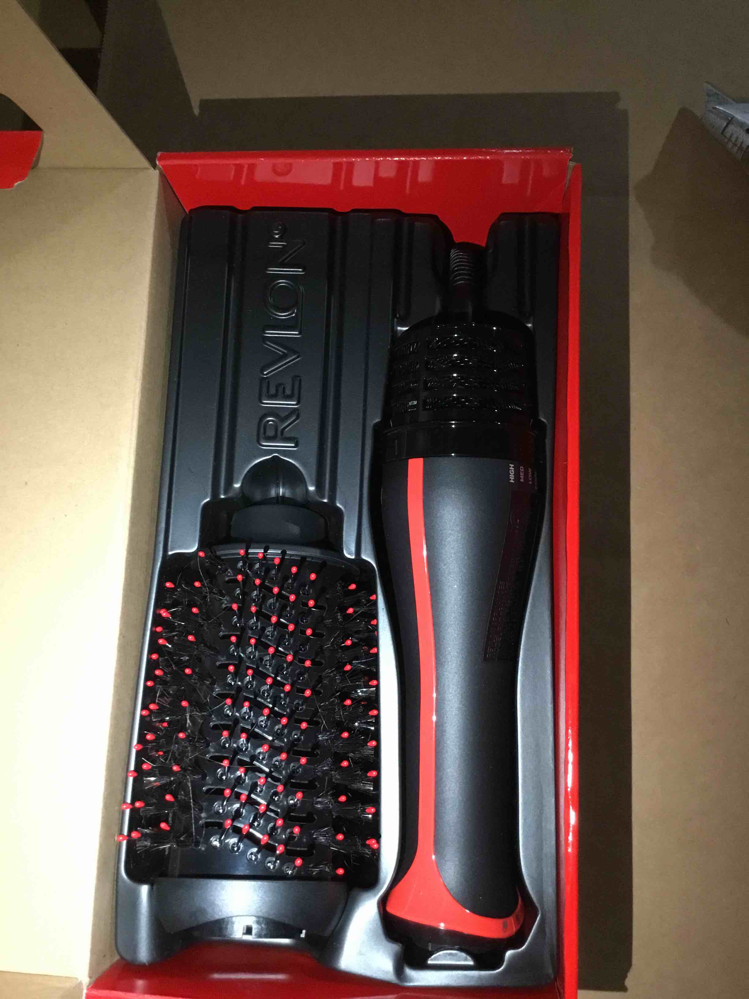 Condition photo showing Good Condition for REVLON One-Step Volumizer Plus Hair Dryer and Styler, Enhanced Motor for Less Frizz, More Shine, and Reduced Heat Damage for Salon Style Round Brush for Blowout, Black (Amazon Exclusive)