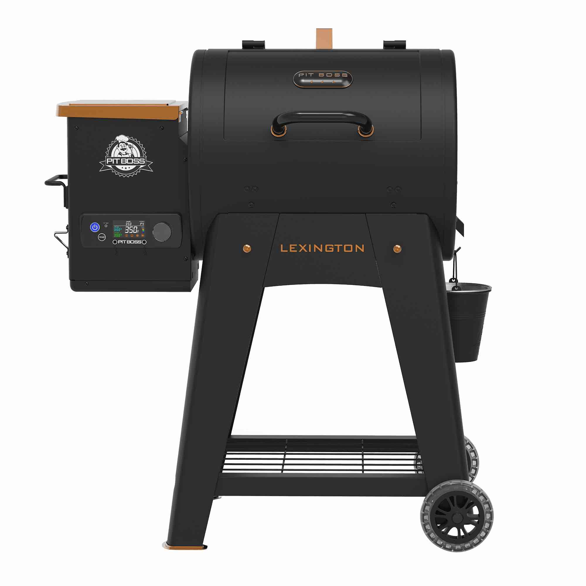 pit boss pellet smoker, lexington 500 square inch wood fired pellet grill, onyx series