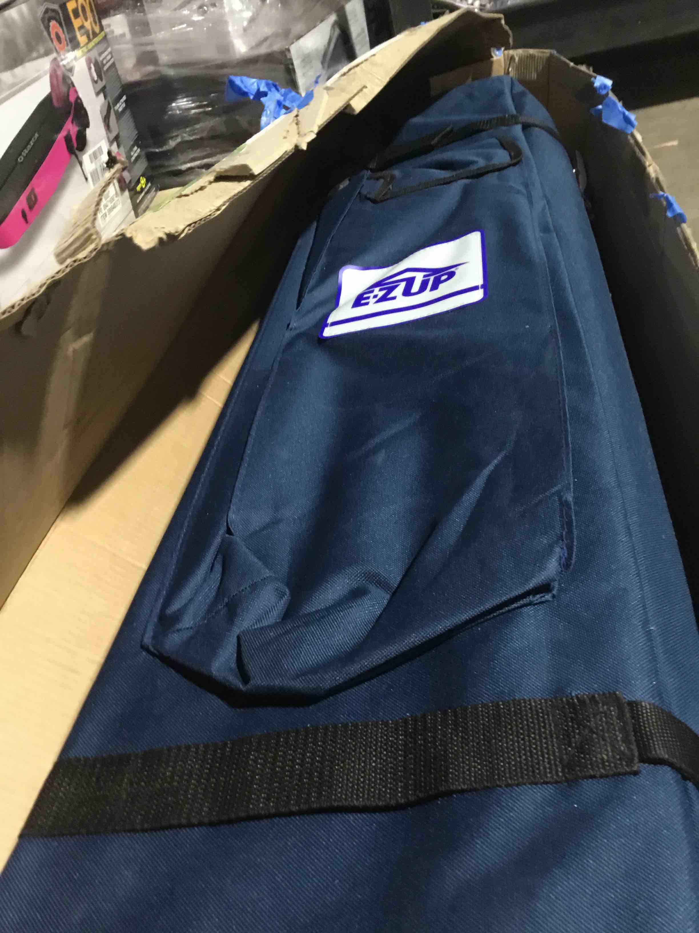 Condition photo showing Good Condition for E-Z UP 13x13 ONE-UP Instant Canopy Tent – Pop Up Outdoor Shade Tent with Vented Top, Adjustable Height & Roller Bag