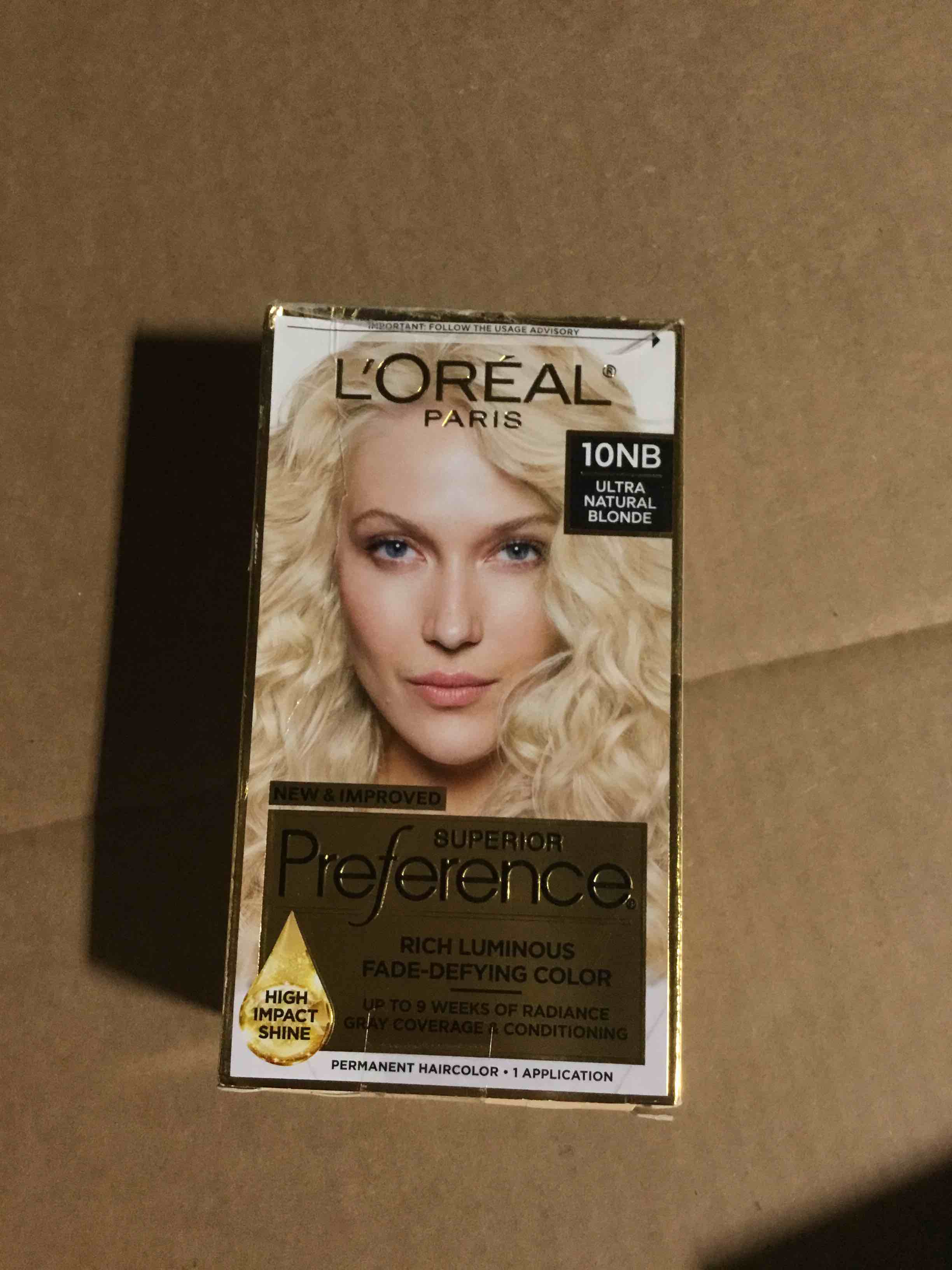 Condition photo showing Good Condition for L'Oreal Paris Superior Preference Fade-Defying + Shine Permanent Hair Color, 10NB Ultra Natural Blonde, Pack of 1, Hair Dye