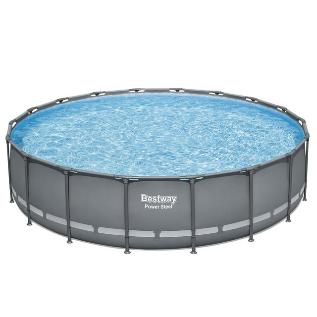 Bestway Power Steel 18’ x 48” Round Above Ground Pool Set