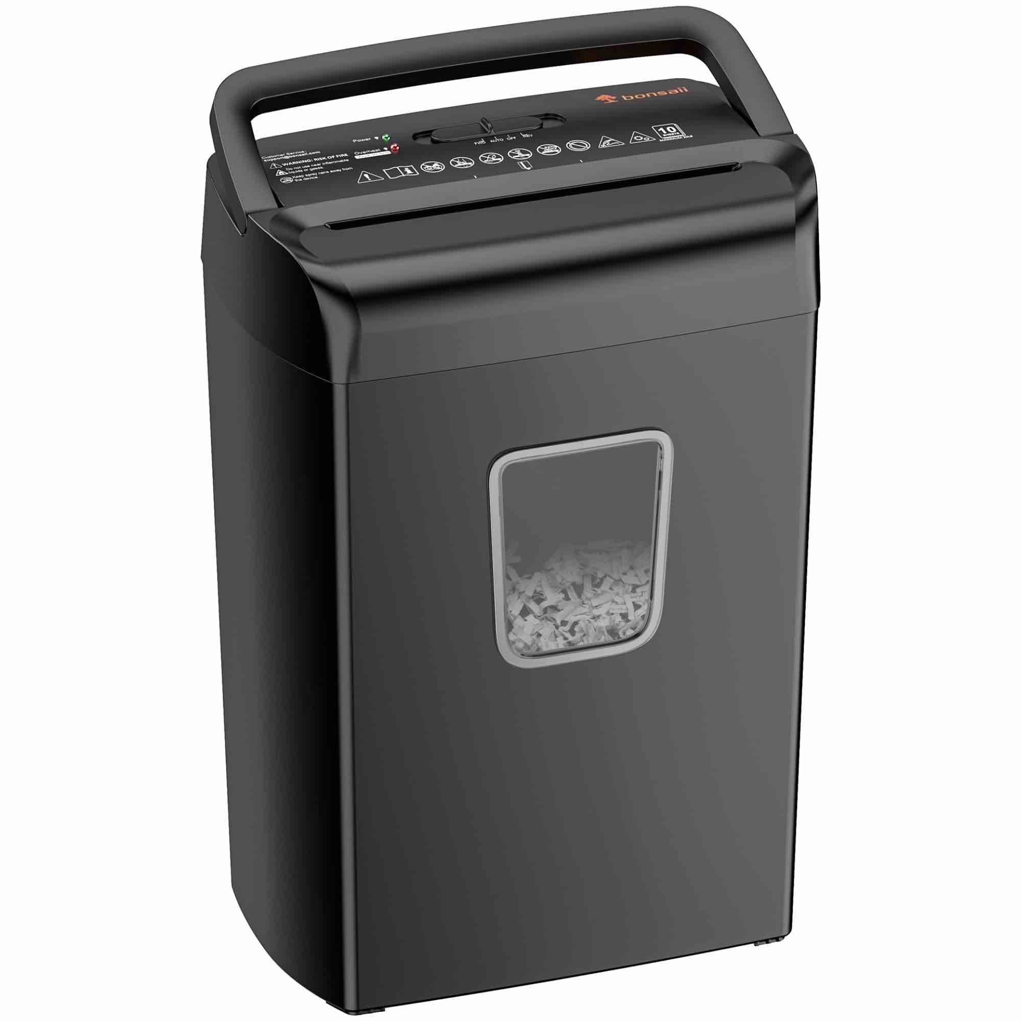 Pen + Gear 16-Sheet Cross-Cut Paper/CDs and DVDs/Credit Card Shredder  5.3 Gallon Bin  Black Home and Office use