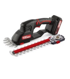 Hyper Tough 20V Cordless 5  Shear/ 9  Shrubber  with Battery and Charger; HT13-401-003-02