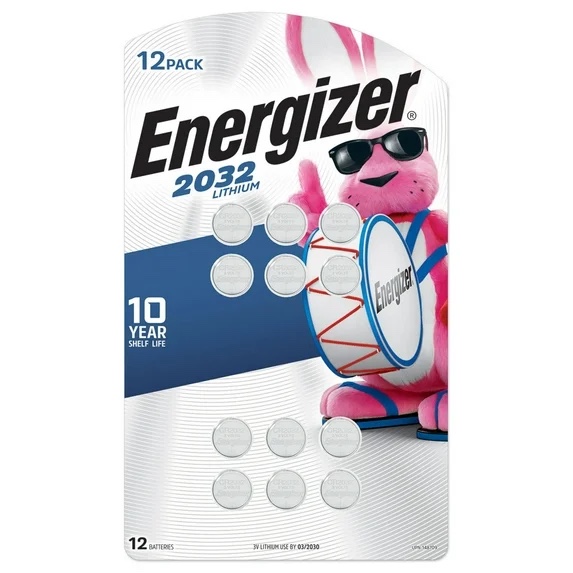Energizer 2032 Lithium Coin Battery  12-Pack
