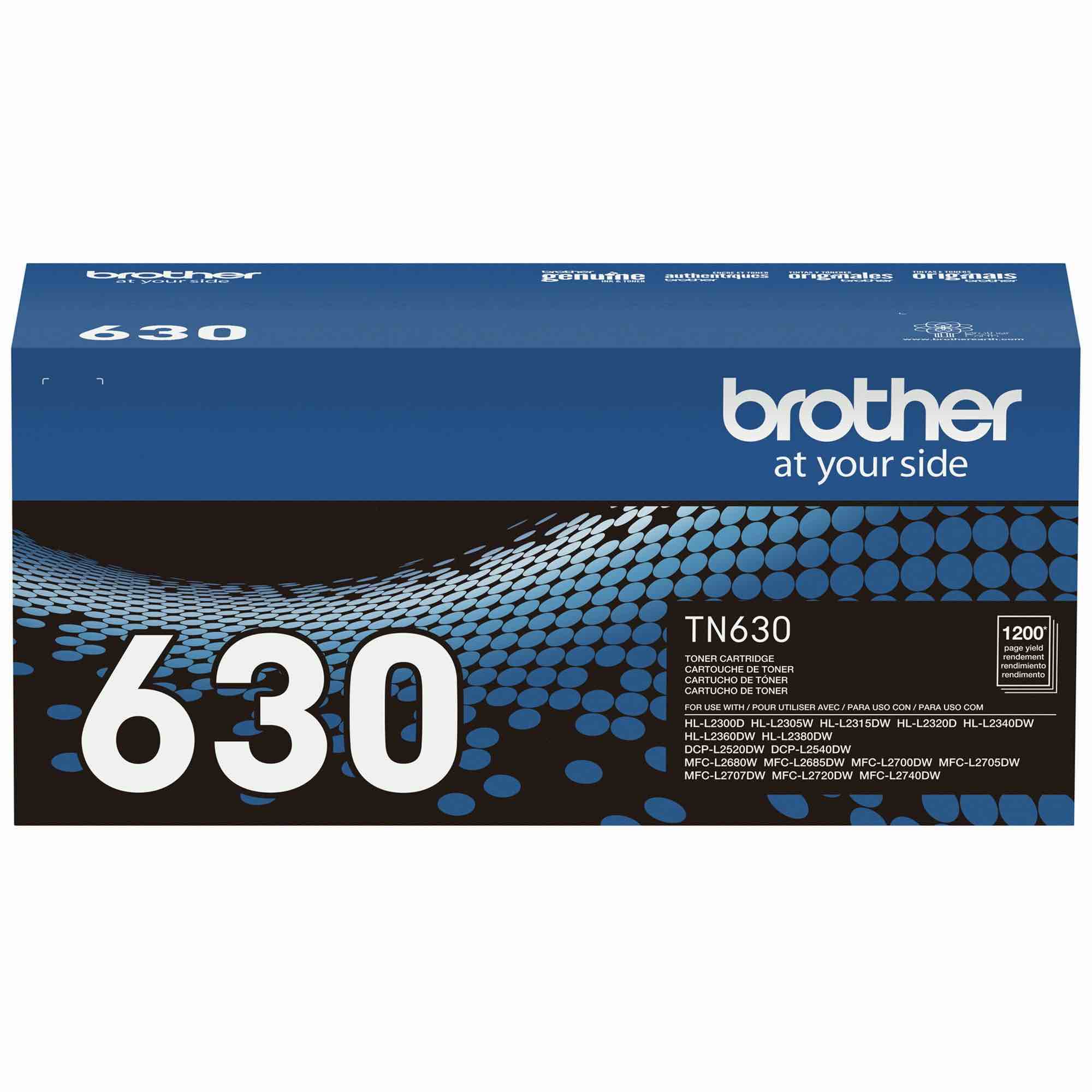 Brother Genuine Standard-Yield Black Printer Toner Cartridge TN630