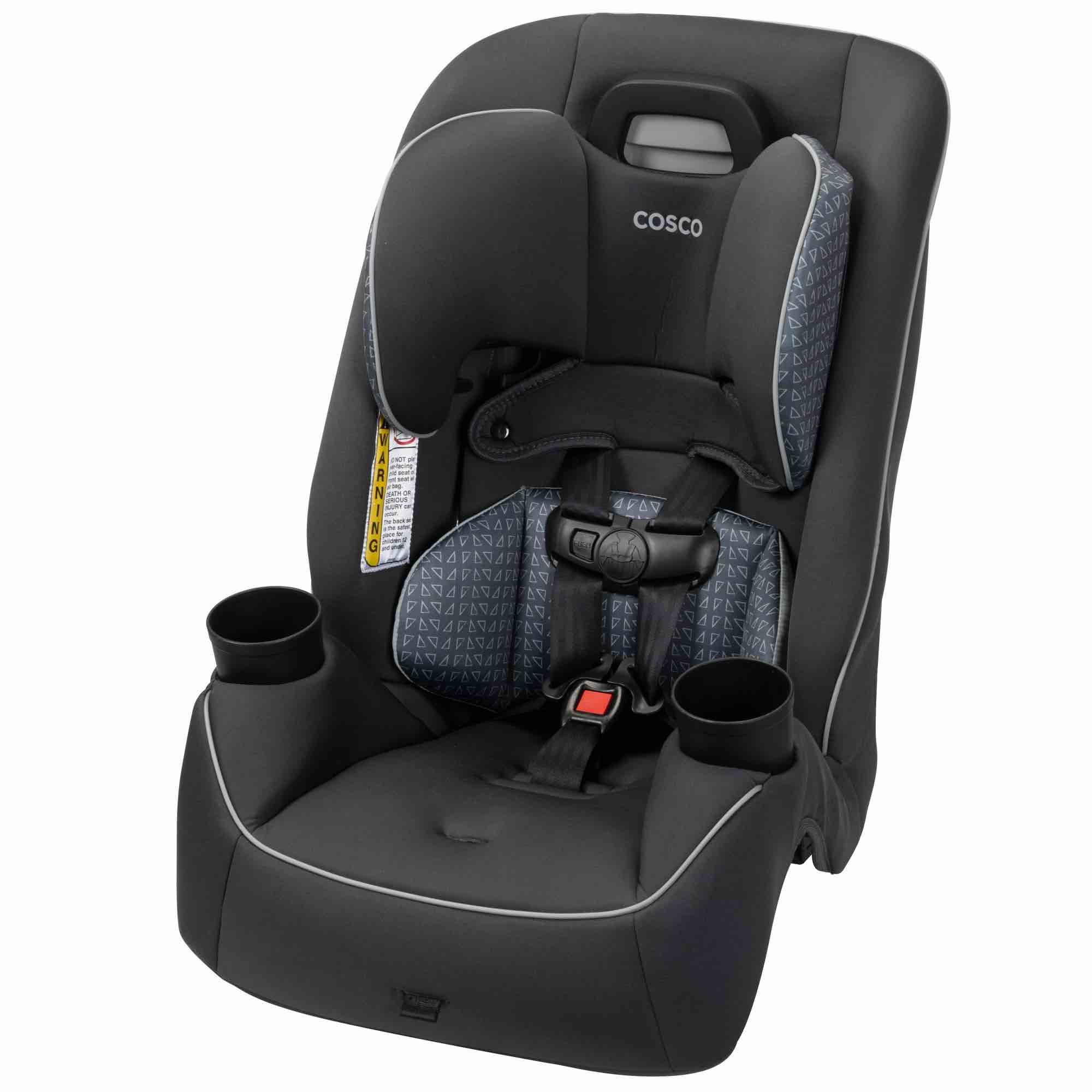 Cosco Kids Easy Elite Slim All-in-One Convertible Car Seat, Grey Glphys, Unisex