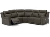 Palliser Furniture Recliner sectional fabric grey