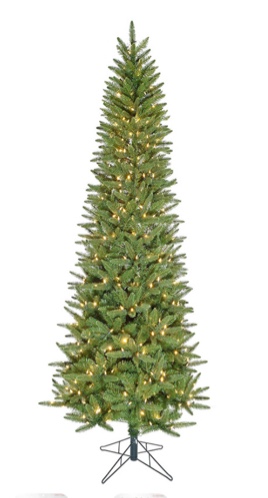Christmas Time 6.5? Slim Windsor Pine Christmas Tree with Warm White LED Lights