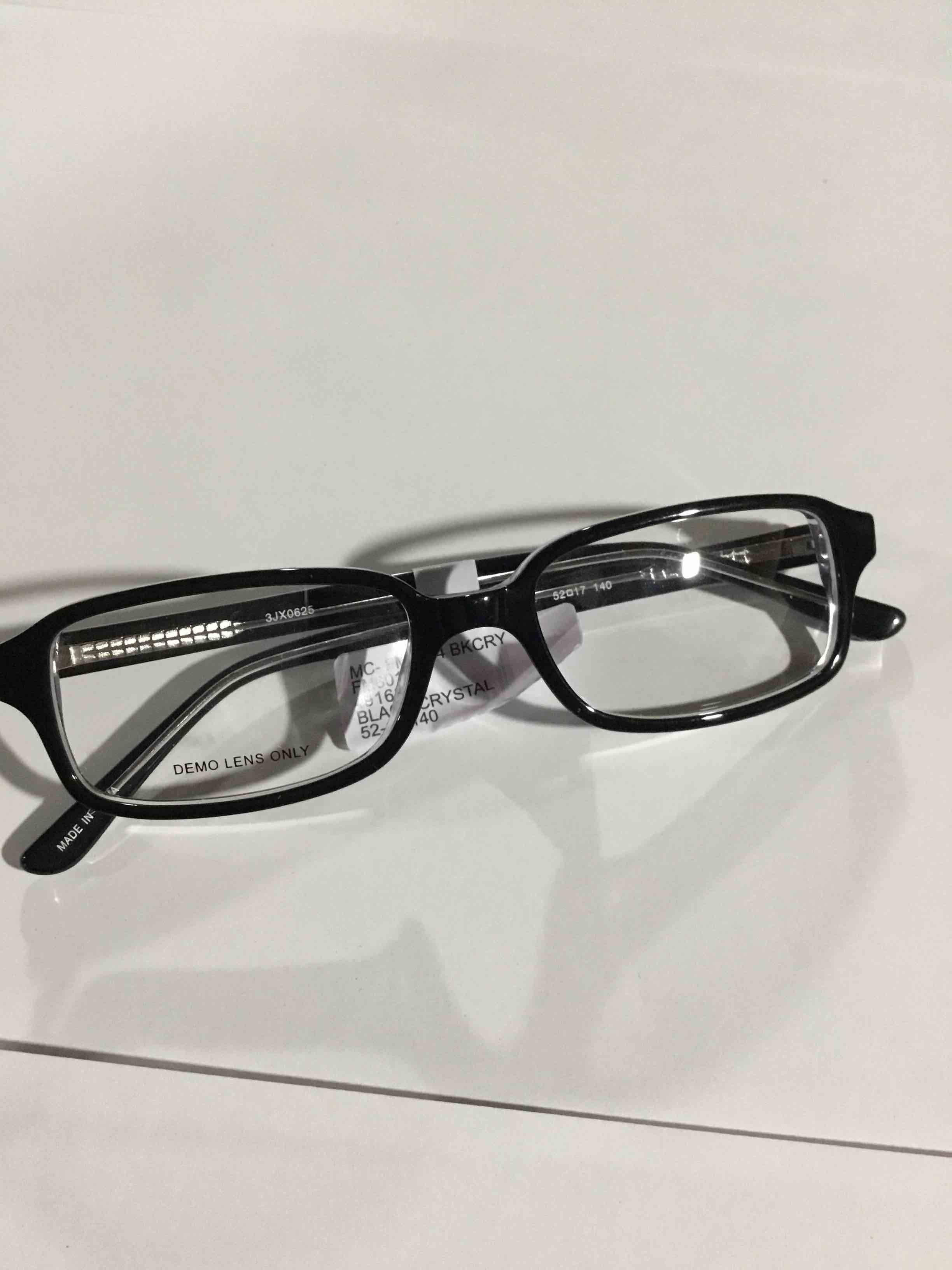 Condition photo showing New/Like New for Contour Mens Prescription Glasses, FM6014 Black/Crystal