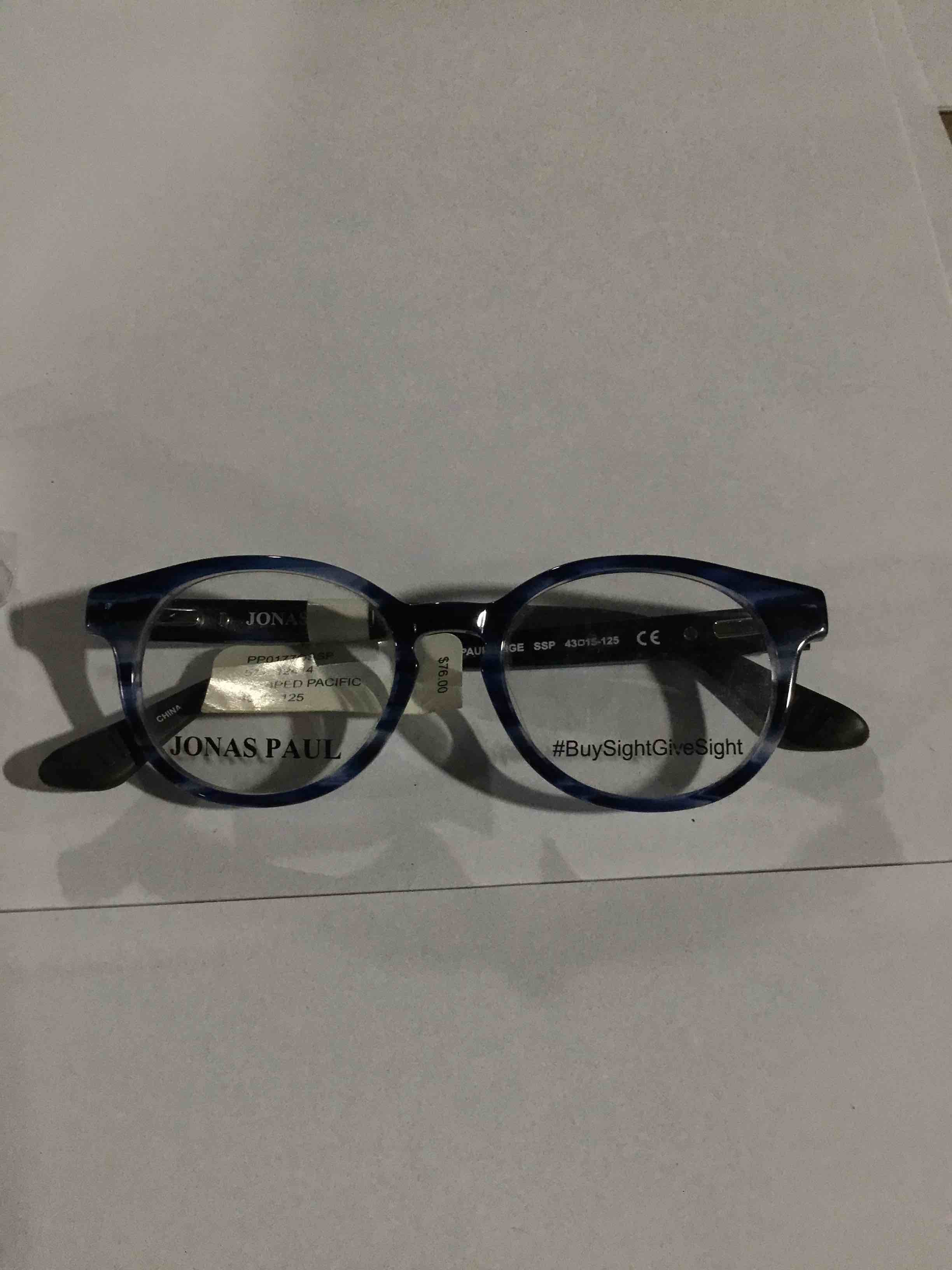 Condition photo showing New/Like New for Jonas Paul PP01177OSSP, Glasses