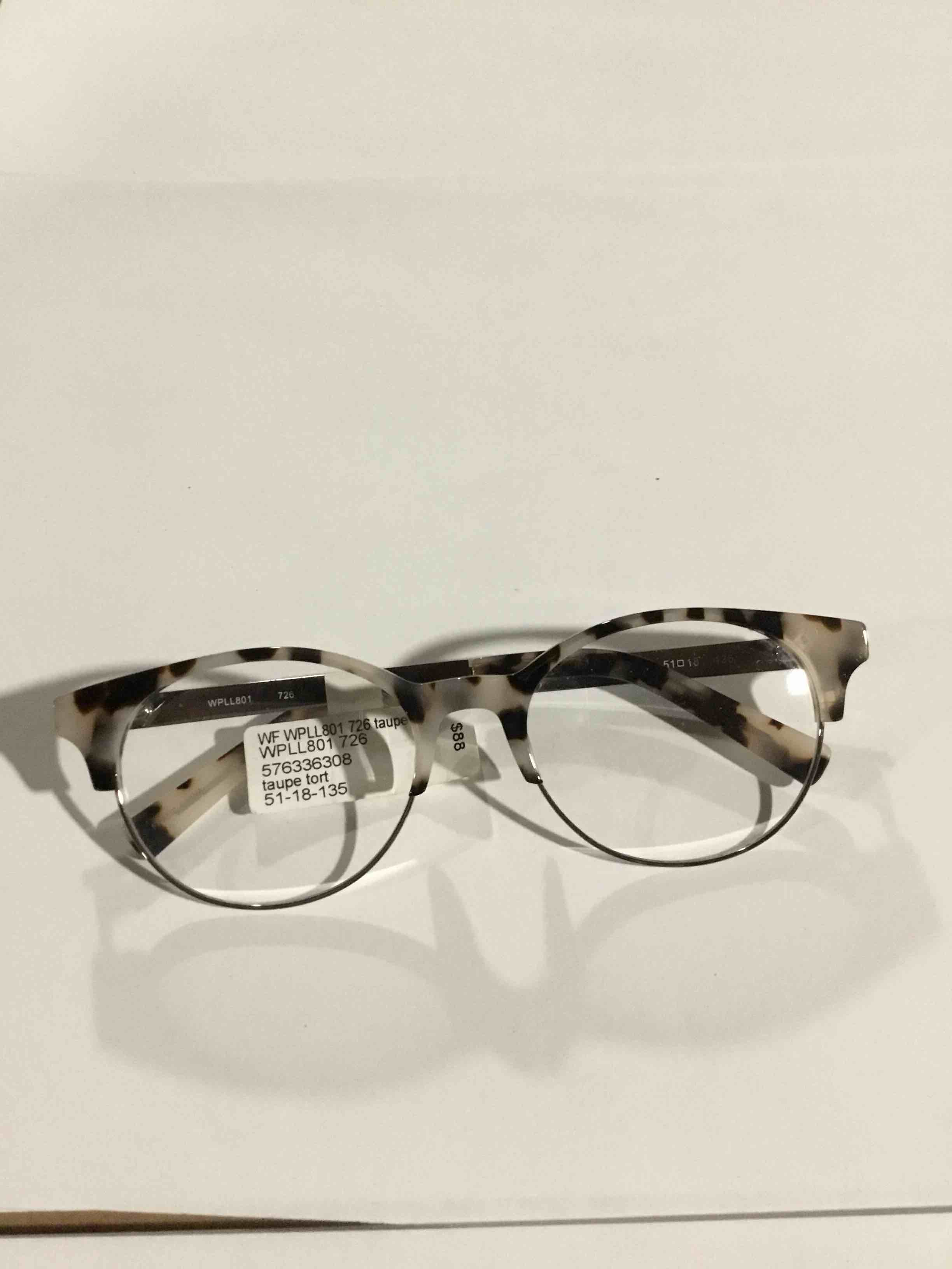 Condition photo showing New/Like New for Walmart Women's WPLL801 Prescription Eyeglasses with Case, Gray Tortoise