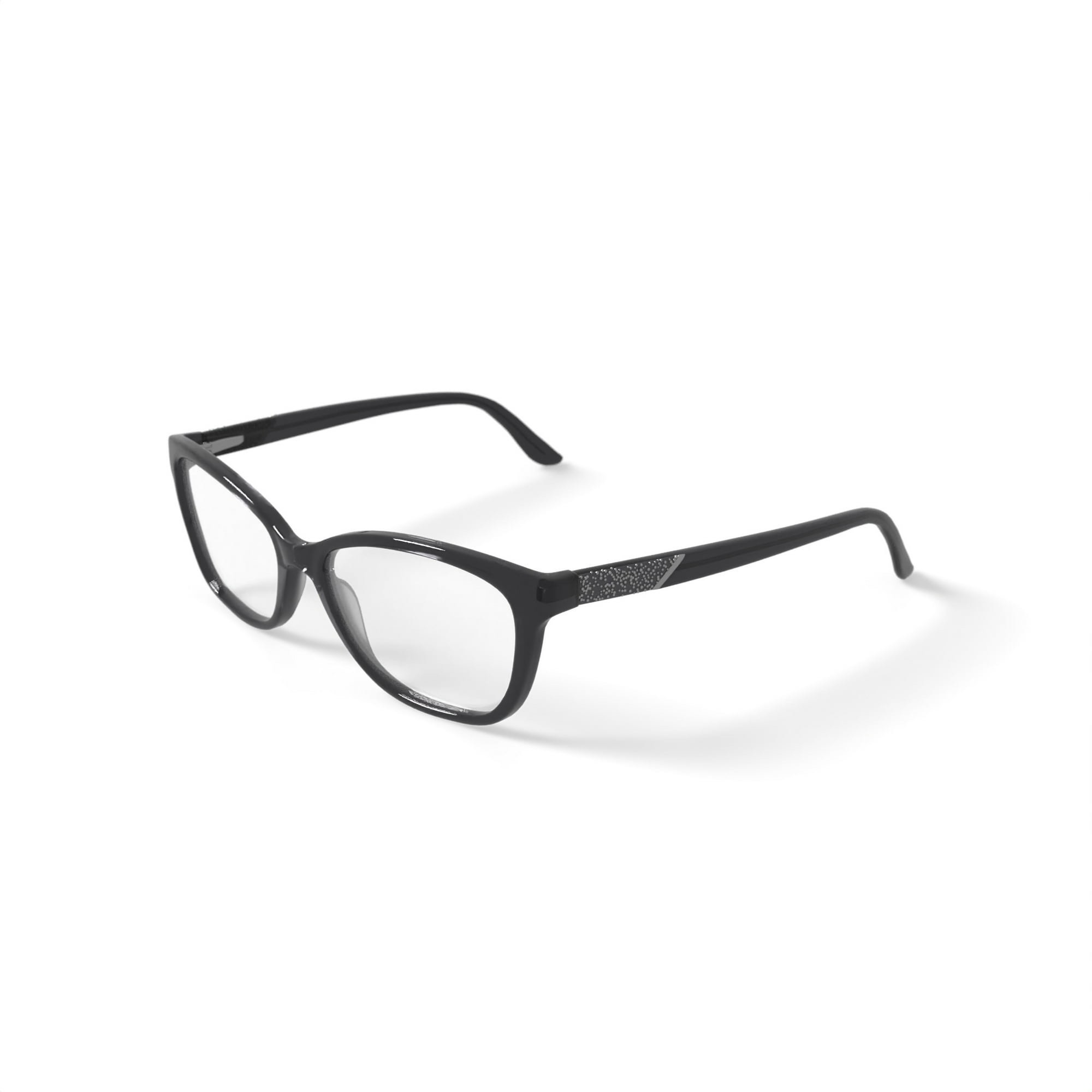 Walmart Women's XSLR51AS-C1 Square Prescription Eyeglasses with Case, Gray