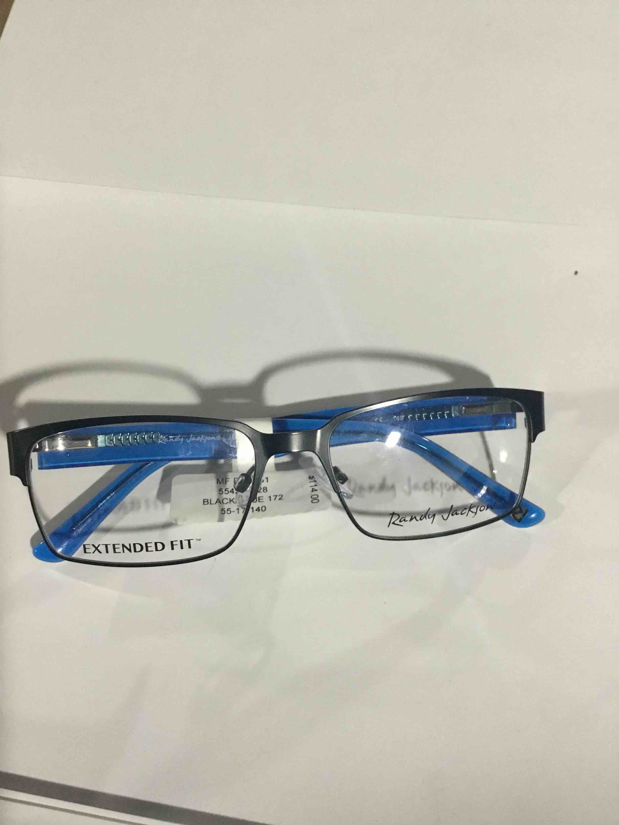 Condition photo showing New/Like New for Randy Jackson Mens Prescription Glasses, 1061 Black