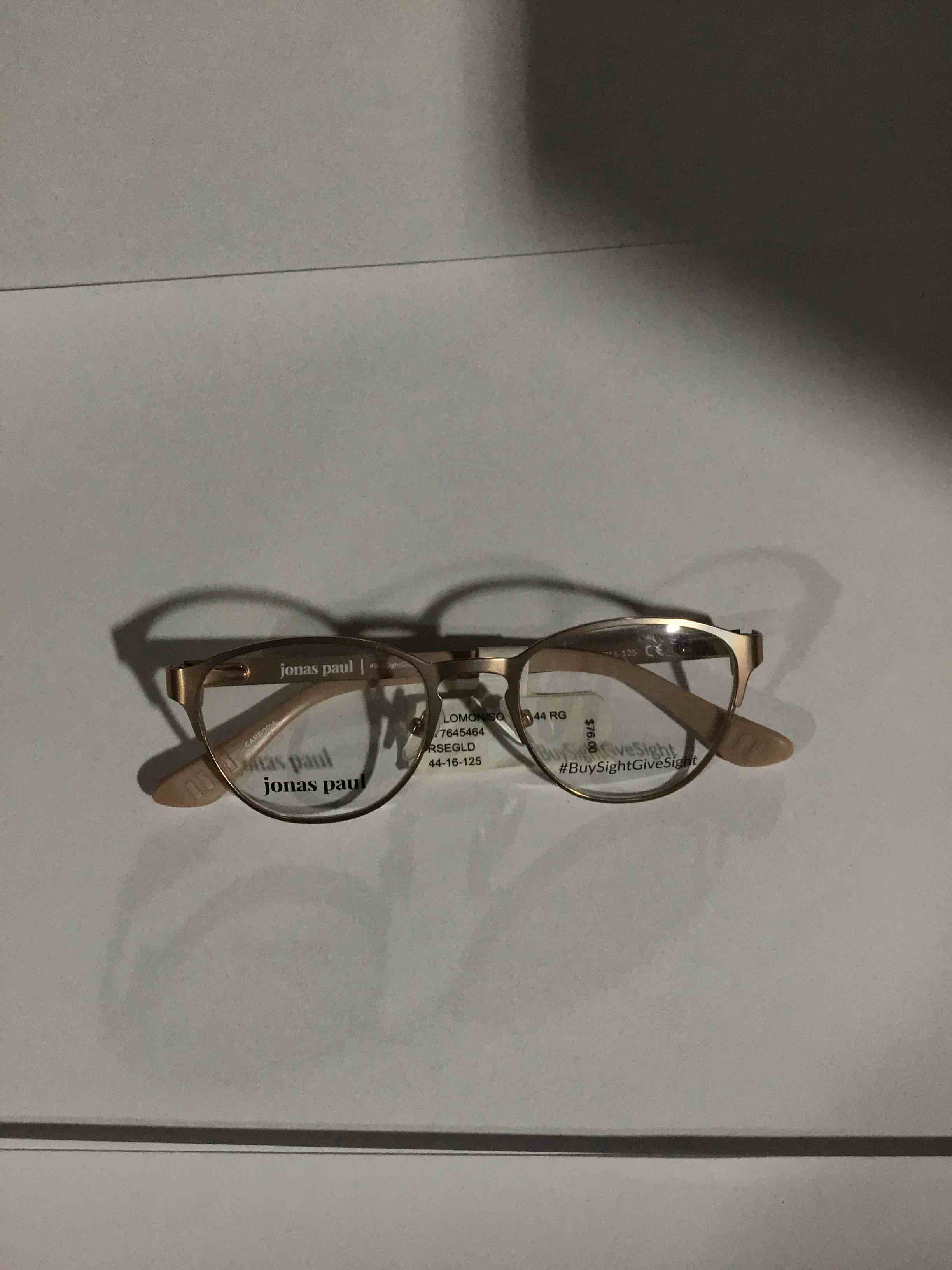 Condition photo showing New/Like New for Jonas Paul Youth Solomon/Sophie Round Prescription Eyeglasses 