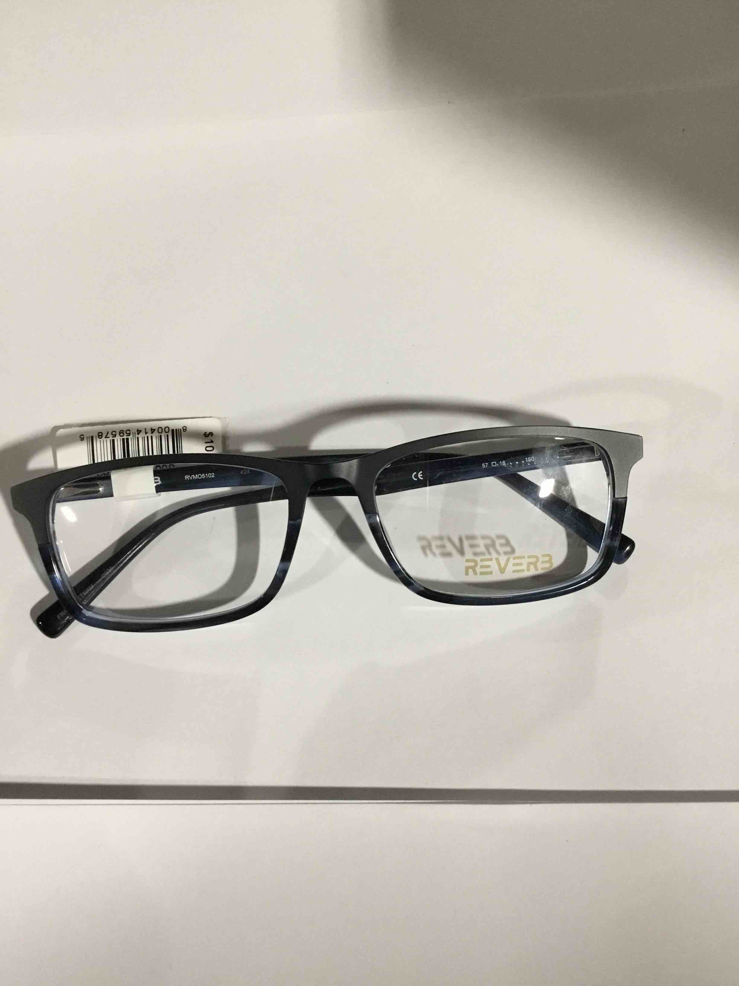 Condition photo showing New/Like New for Reverb Women's RVLO6018 Prescription Eyeglasses with Case, Crystal