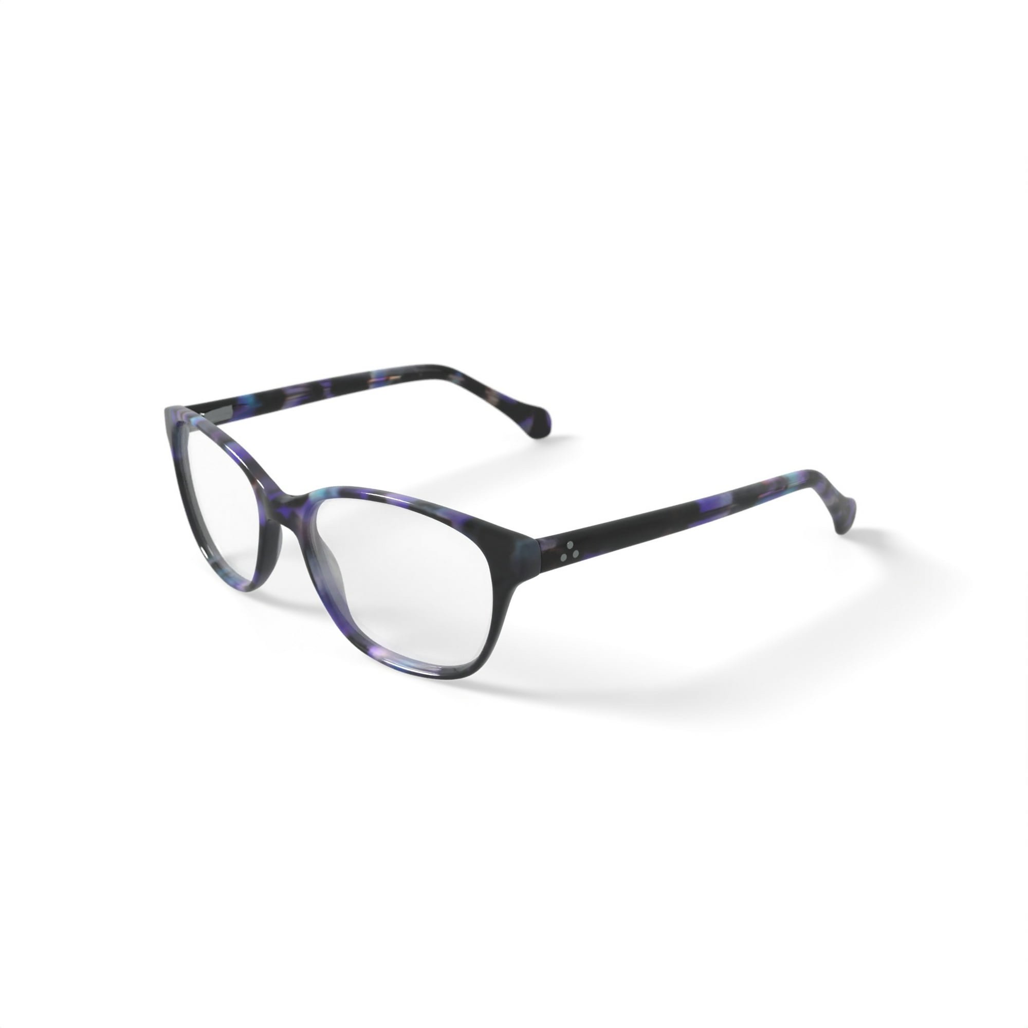 Walmart Women's MJ07323 Square Prescription Eyeglasses with Case, Purple