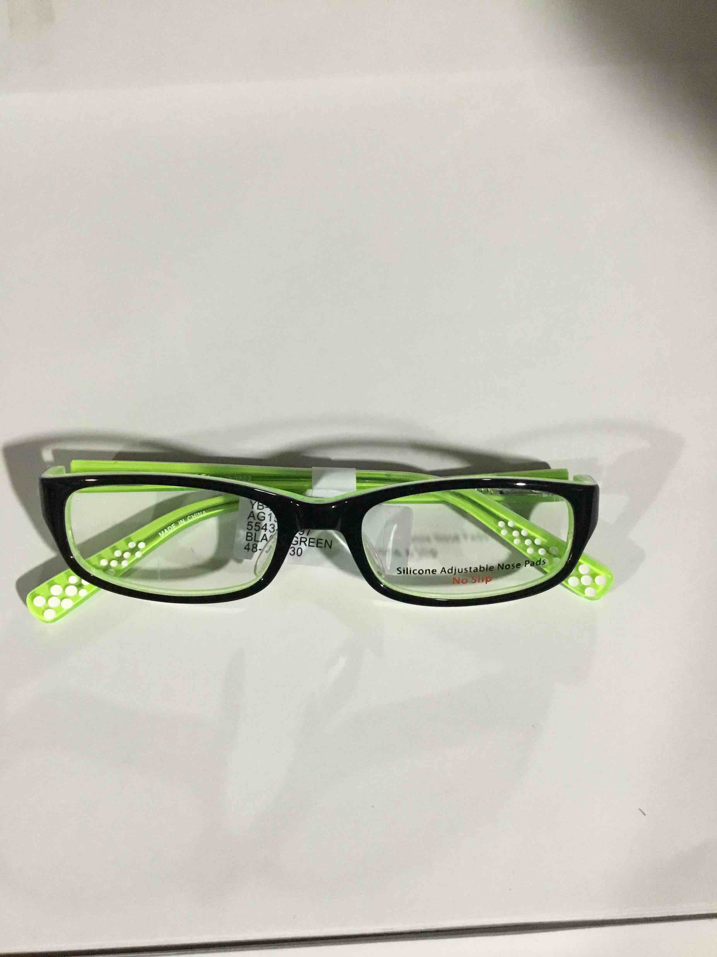 Condition photo showing New/Like New for Contour Youths Prescription Glasses, AG151077 Black/green