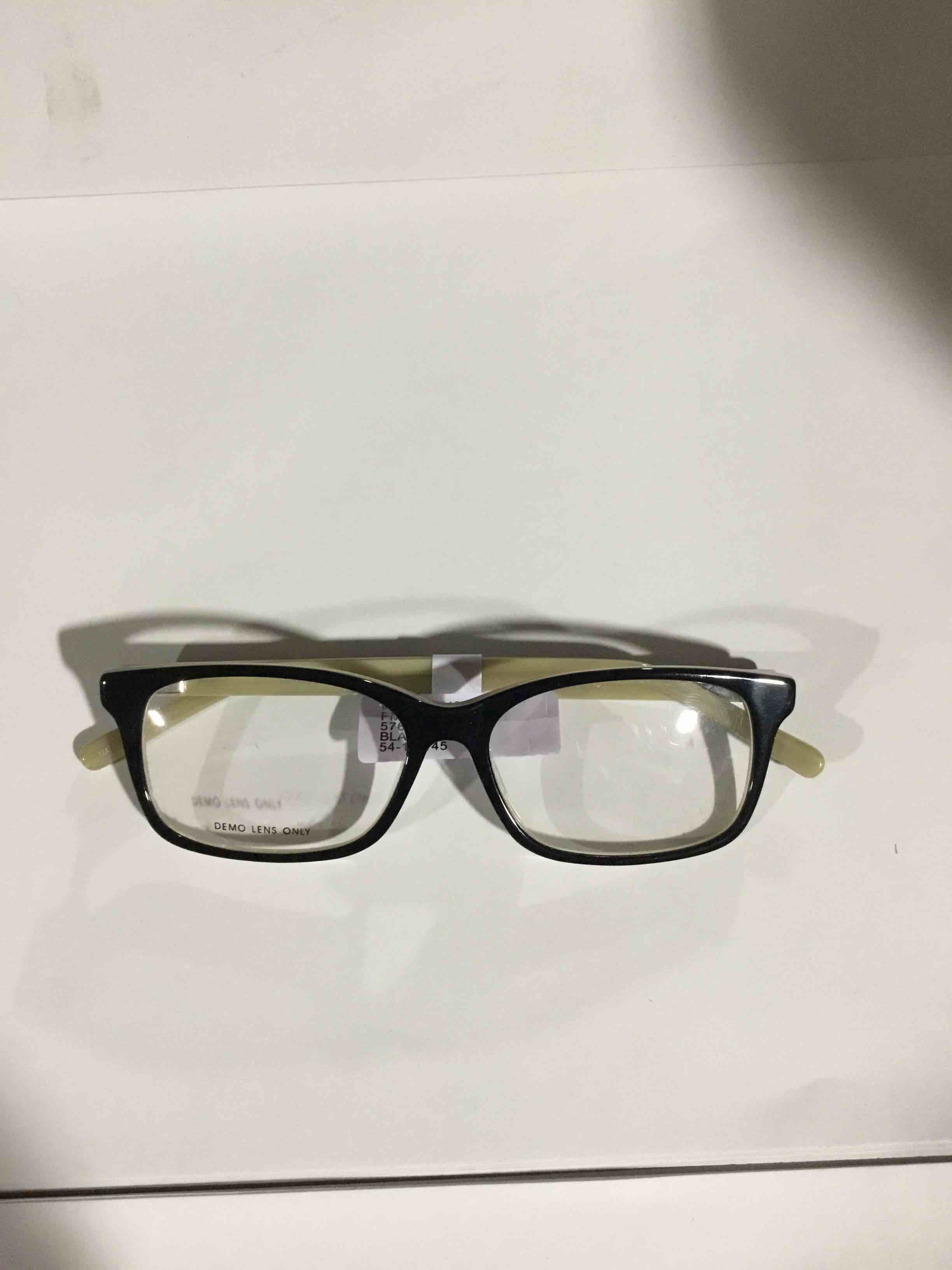 Condition photo showing New/Like New for Walmart Women’s FM19012 Square Prescription Eyeglasses with Case, Black