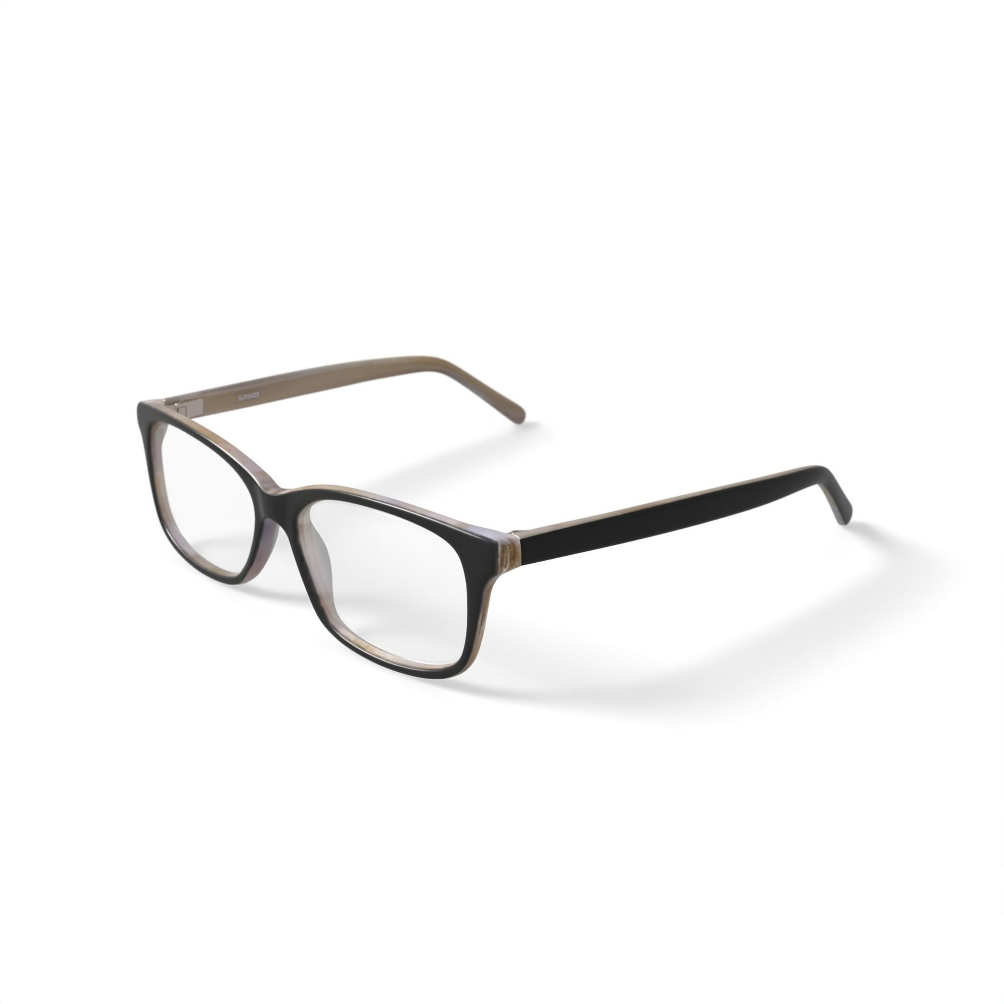 Walmart Women’s FM19012 Square Prescription Eyeglasses with Case, Black