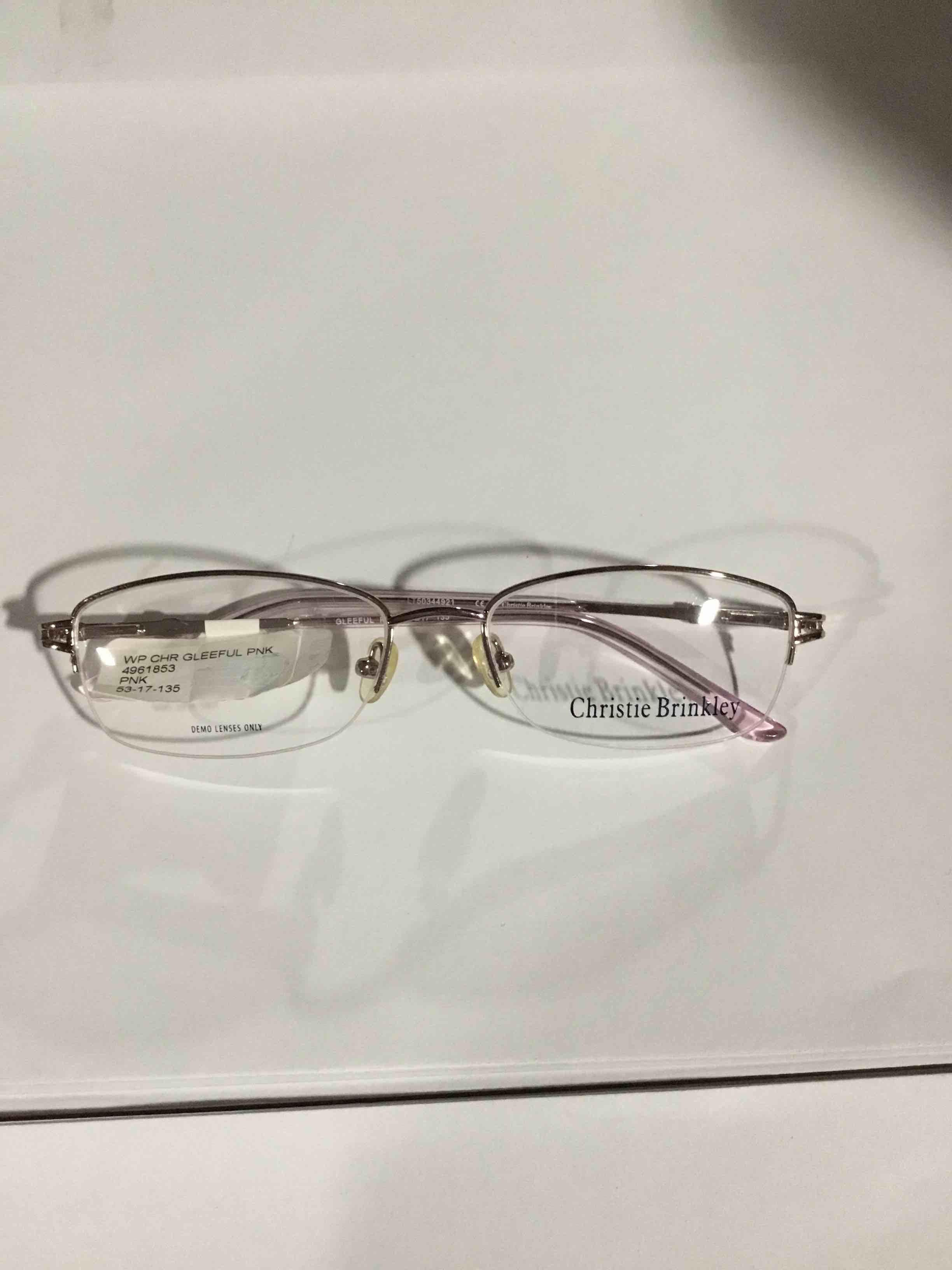 Condition photo showing New/Like New for Christie Brinkley Womens Prescription Glasses, Gleeful Pink