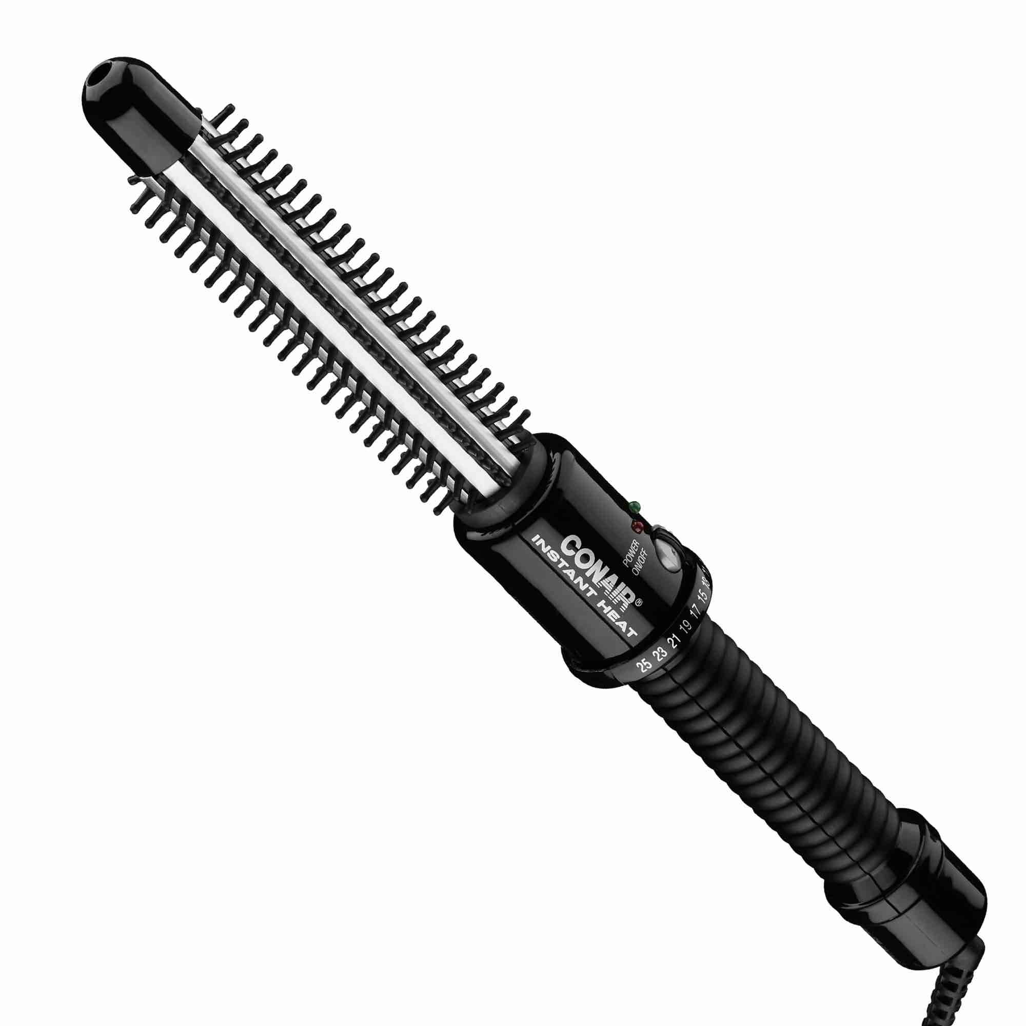 conair instant heat curling iron brush, 3/4-inch barrel - for use on short hair