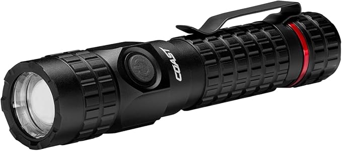   coast px200r 2000 lumen rechargeable led flashlight, twist focus, usb-c, 2-position pocket clip click to see full view                  6+    video coast px200r 2000 lumen rechargeable led flashlight, twist focus, usb-c, 2-position pocket clip visit the coast store