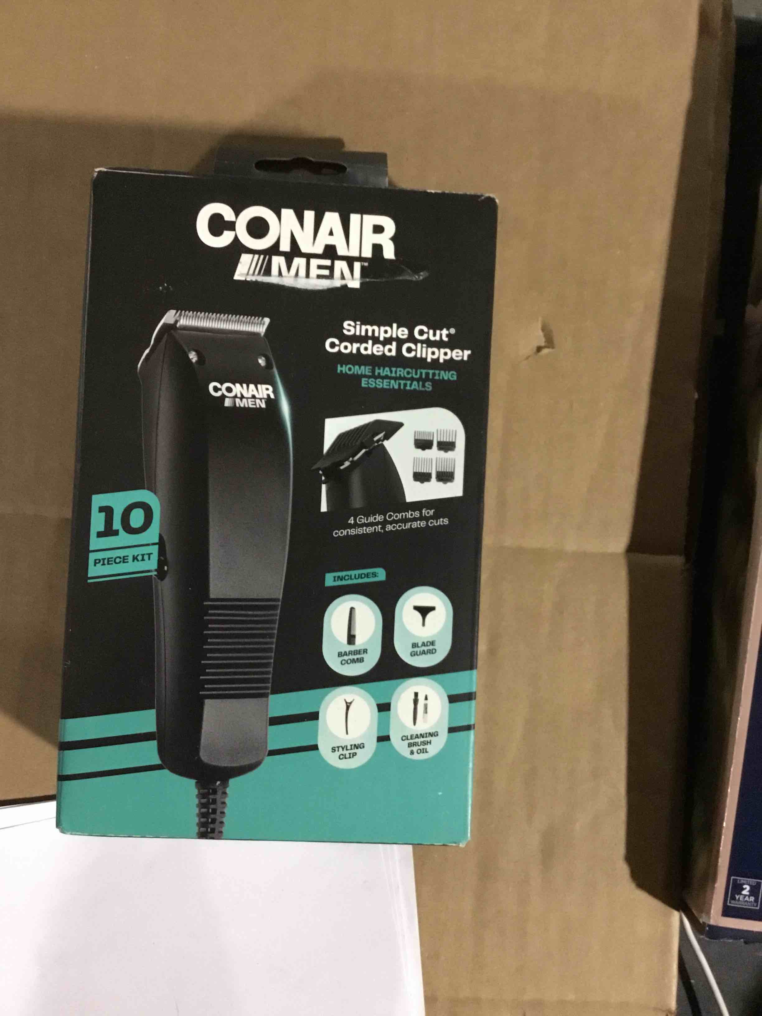 ConairMAN Simple Cut Men's Haircut Kit, 10 Piece