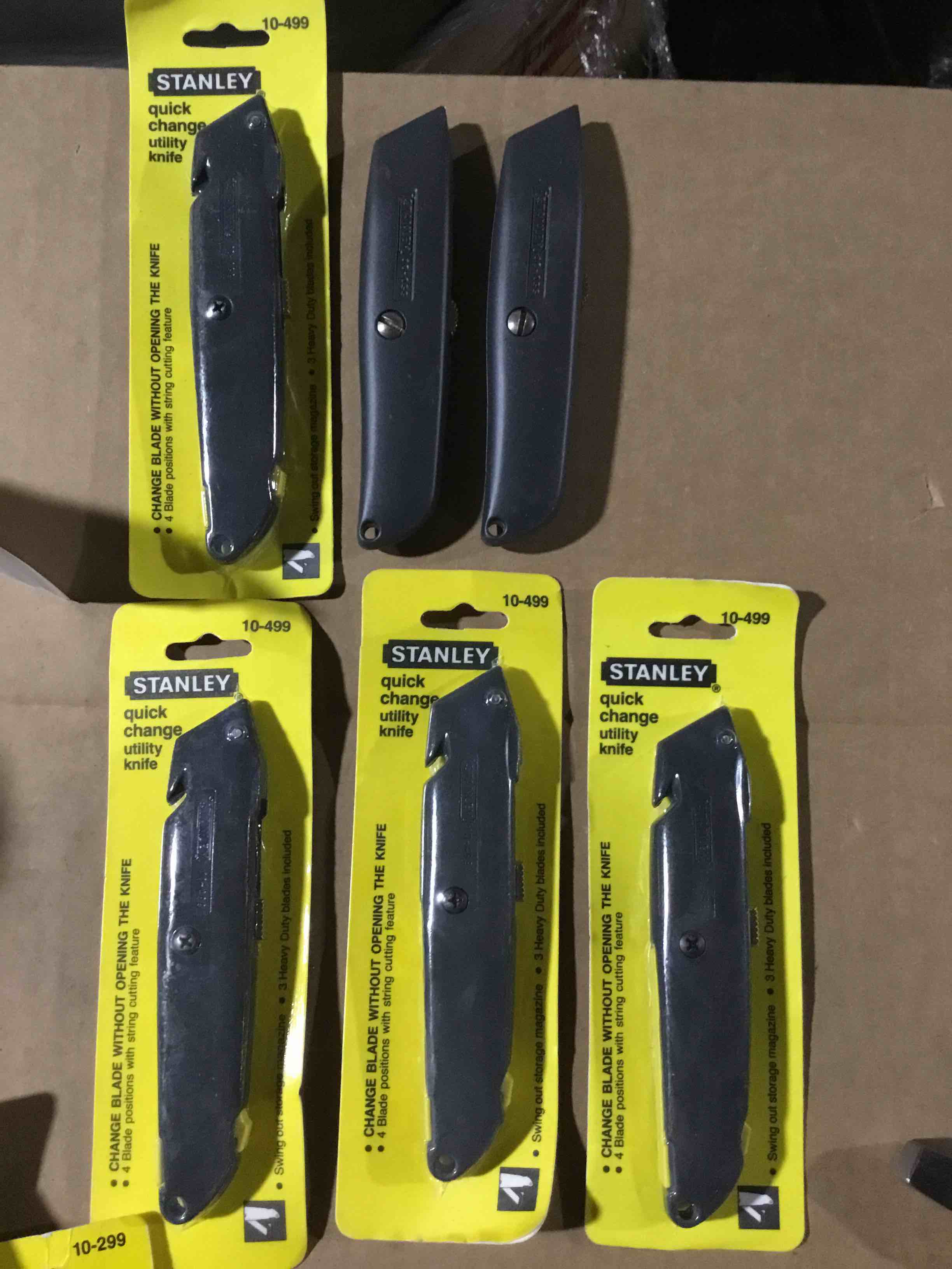 Stanley 10-499 QuickChange Retractable Blade Utility Knife (6;pack)