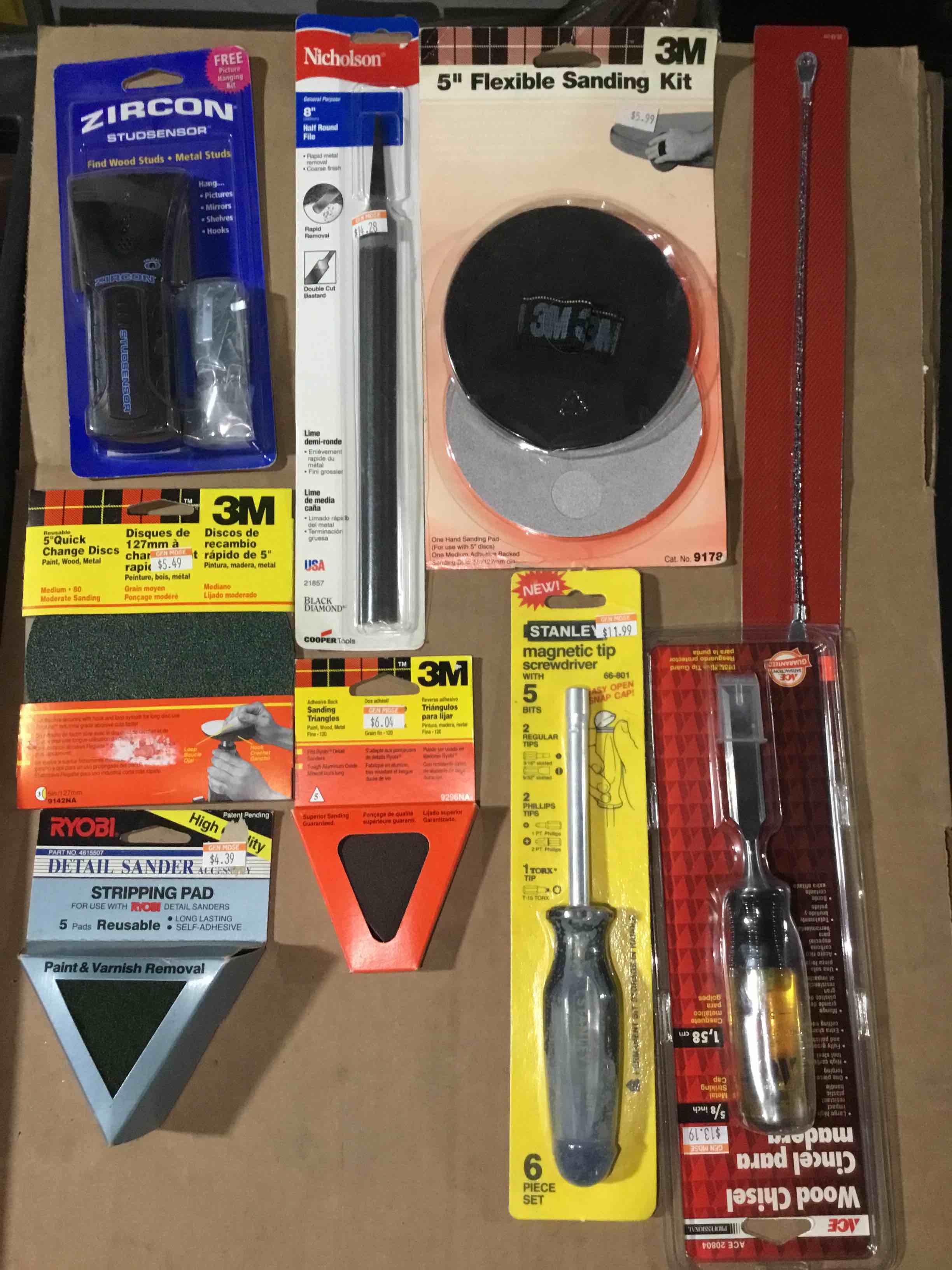 box lot of miscellaneous items 