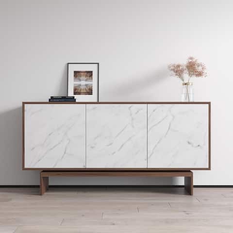 Gram Sideboard - Walnut/White