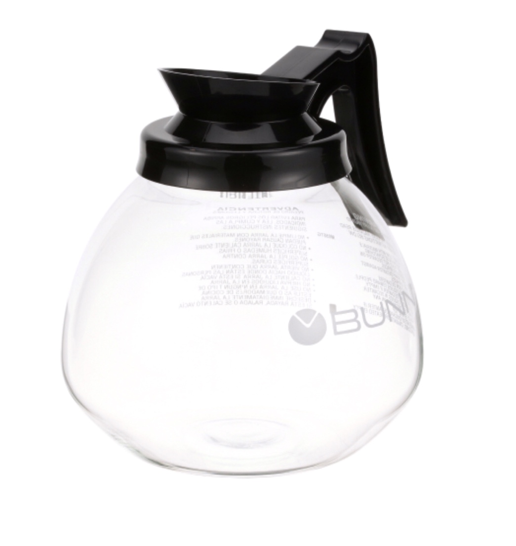 42400.0101 - BUNN-O-MATIC - DECANTER, GLASS-BLK 12CUP 1PK