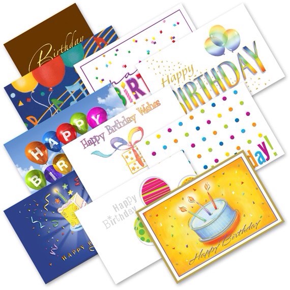 Birthday postcard set 500
