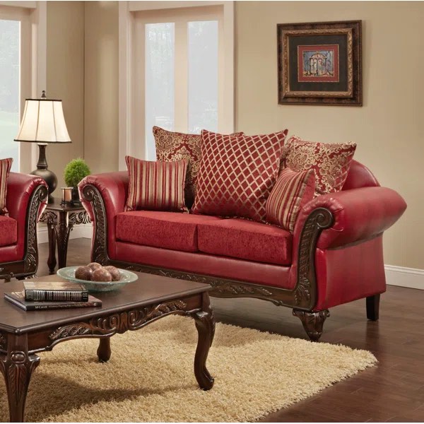 Traditional Tabitha Loveseat By Furniture Of America 