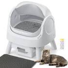 Auto Scooping ll Self Cleaning Cat Litter Box, white