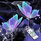 wedding butterfly rgb floor lamp: smart led hanging light with remote control - 7 colors butterflies