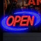 led open signs for business 30x13 inch large store sign w/remote control window wall door bar restur