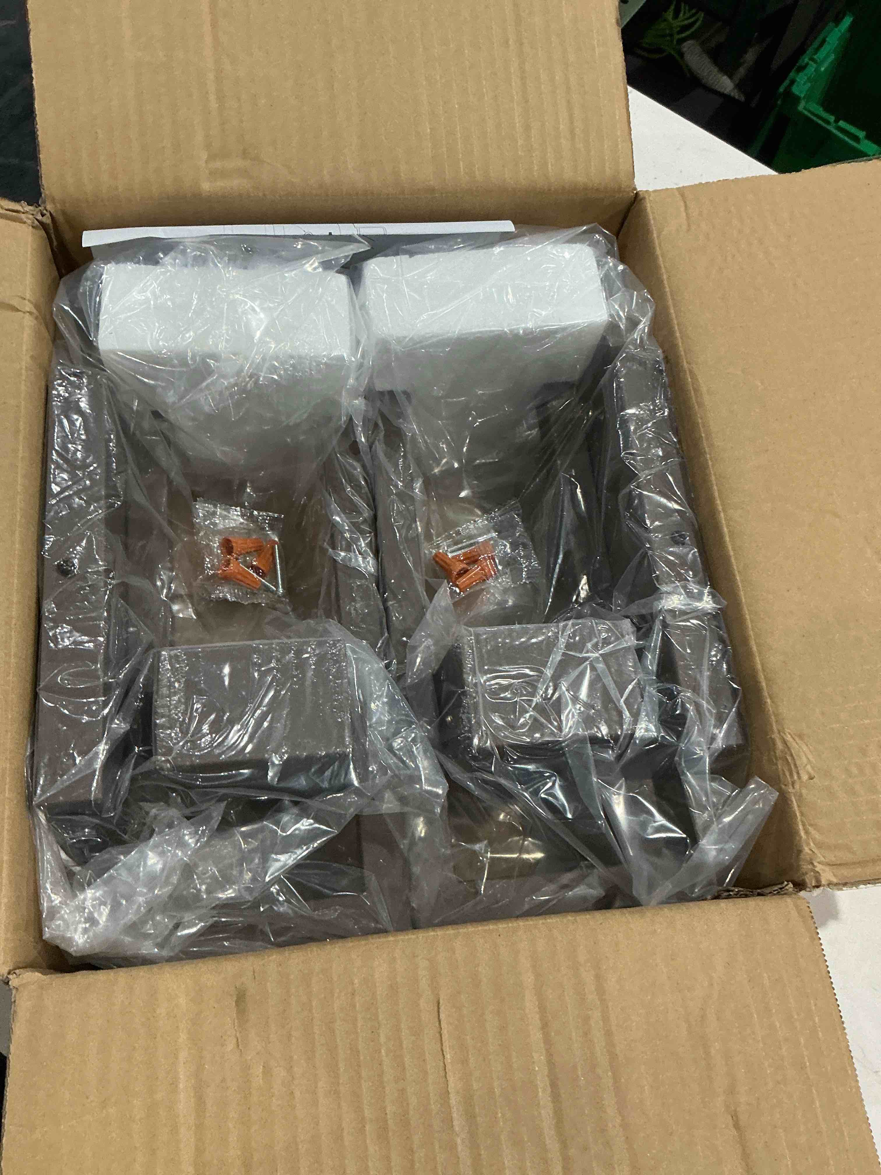 Condition photo showing Good Condition for tewei led outdoor wall sconce dusk to dawn outdoor lighting, modern exterior lighting fixtures, brown led front porch lights outside wall mount lights for house, hallway, warm white 3000k, 2 pack 13.7inch - 2 pack brown - dusk to dawn