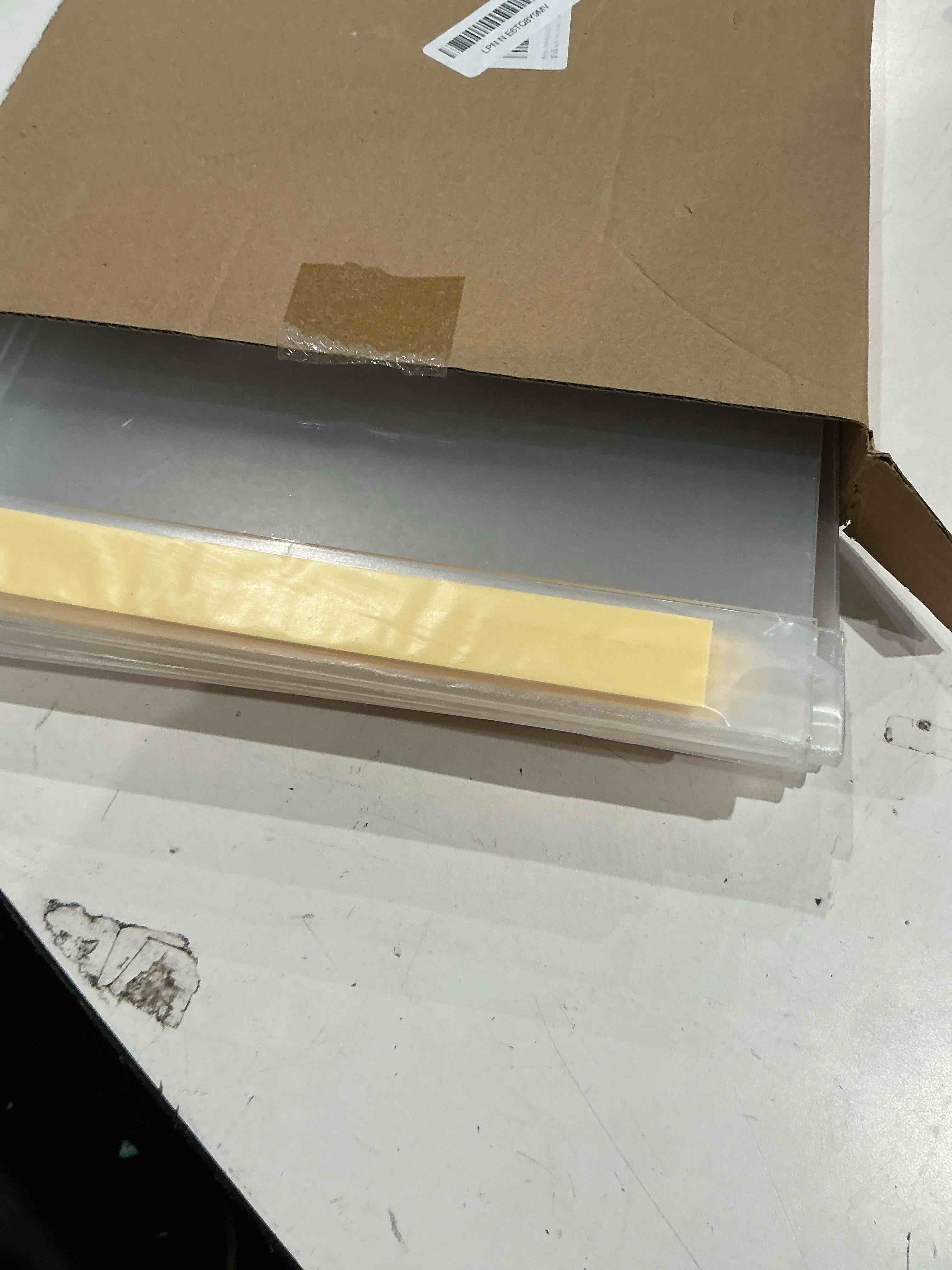 Condition photo showing Good Condition for 11x14 acrylic picture frame, clear frameless photo frame for wall mount, no drilling picture frames with tape, pack of 5 floating hanging picture frames for home, school, office 5 pack 11 x 14 inches