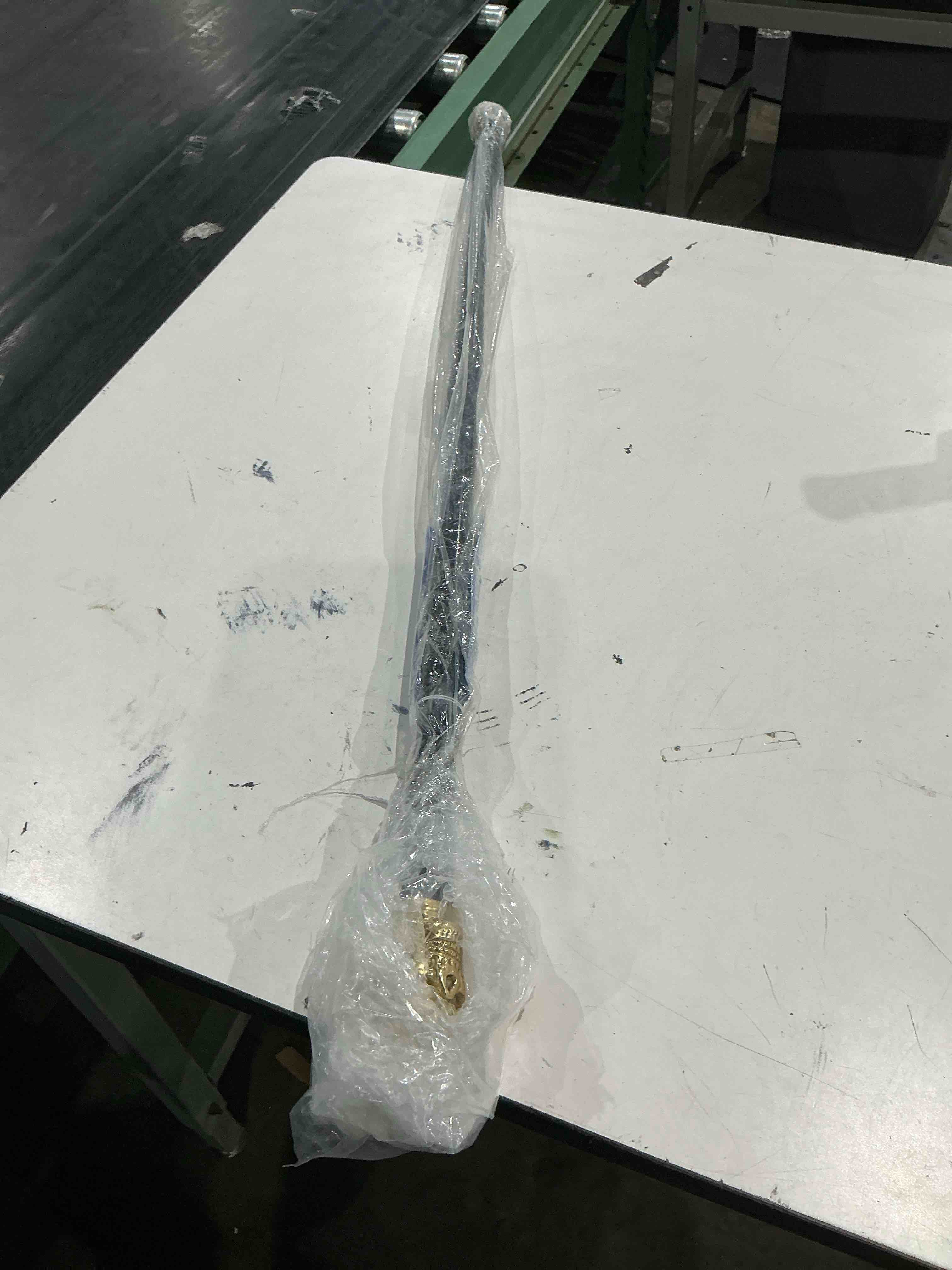 Condition photo showing Good Condition for harvy solid cast brass skull metal handle cane