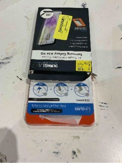 Condition photo showing Good Condition for duraglass tempered glass screen protector with quick installation tray for samsung galaxy a36 5g