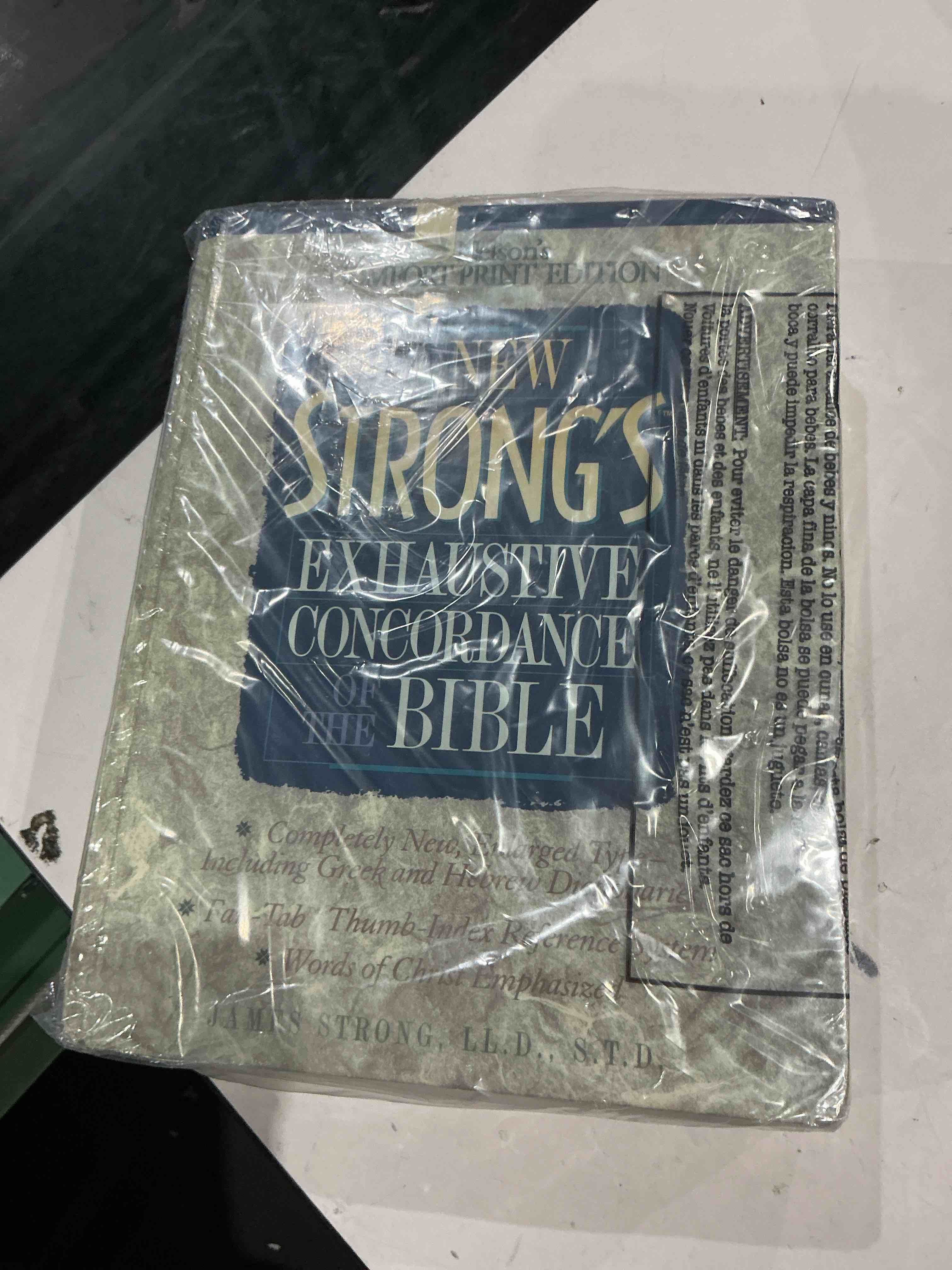 Condition photo showing Good Condition for the new strong's exhaustive concordance of the bible, hard back