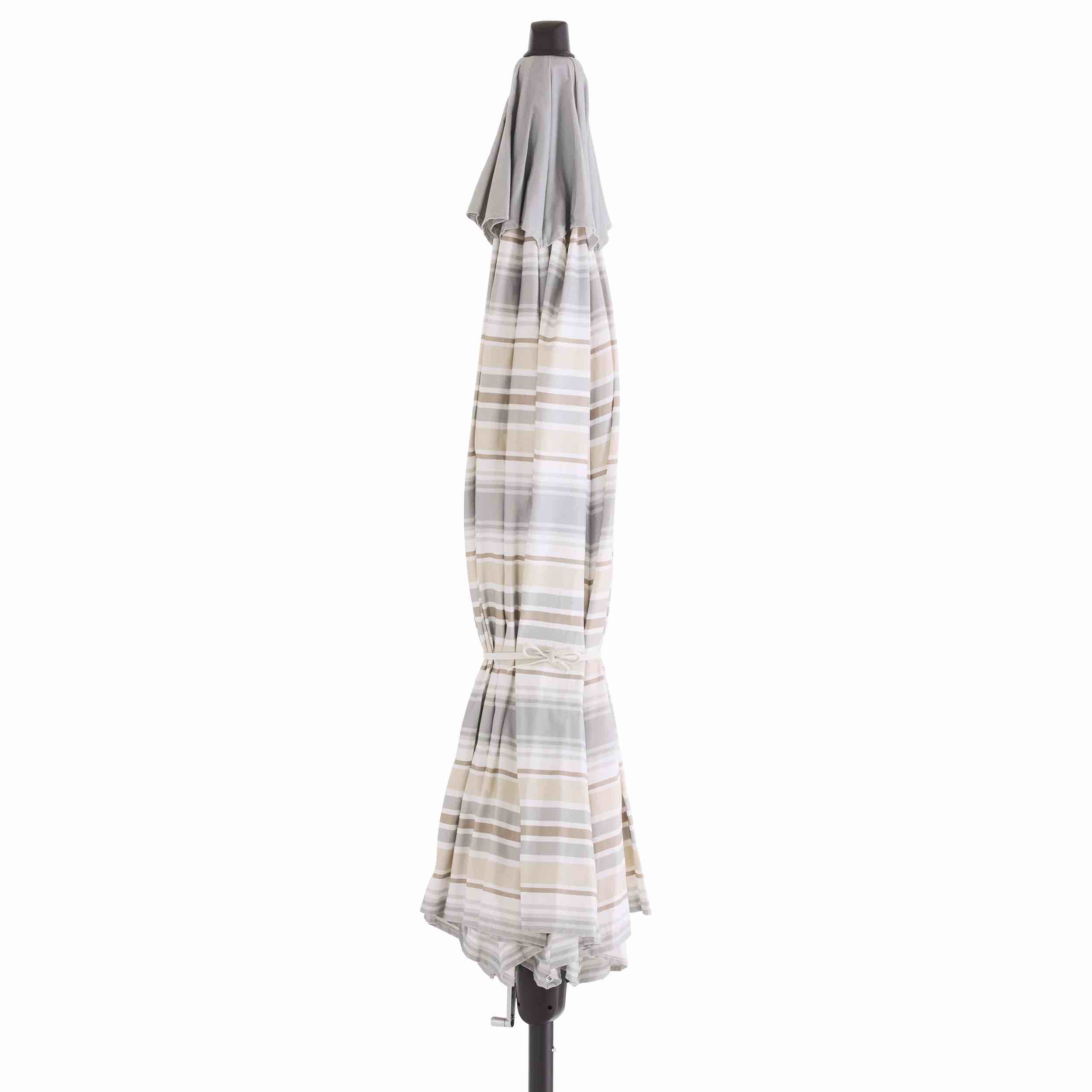 allen + roth 9-ft aluminum tan auto-tilt market patio umbrella