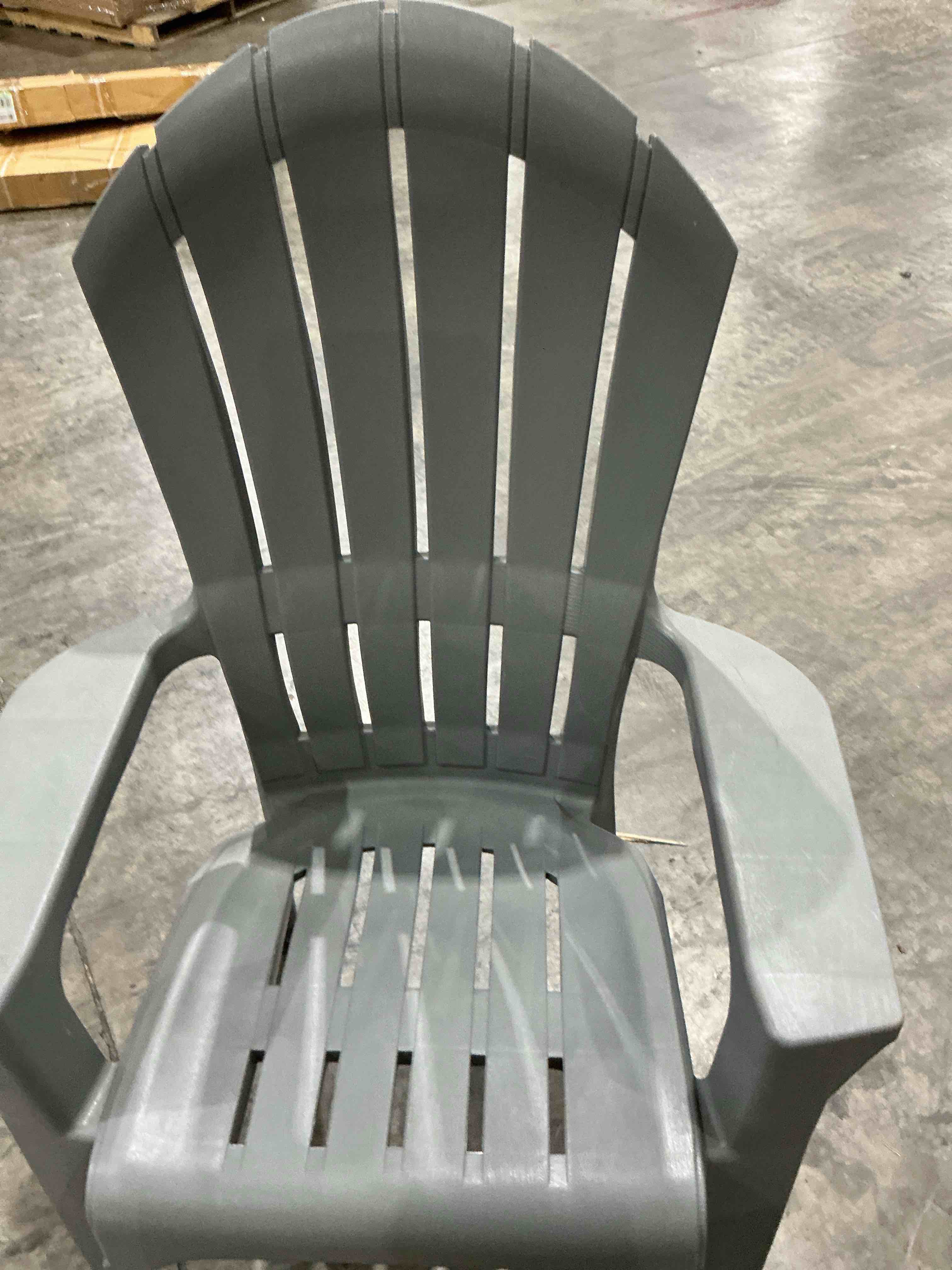adams realcomfort gray resin adirondack chair