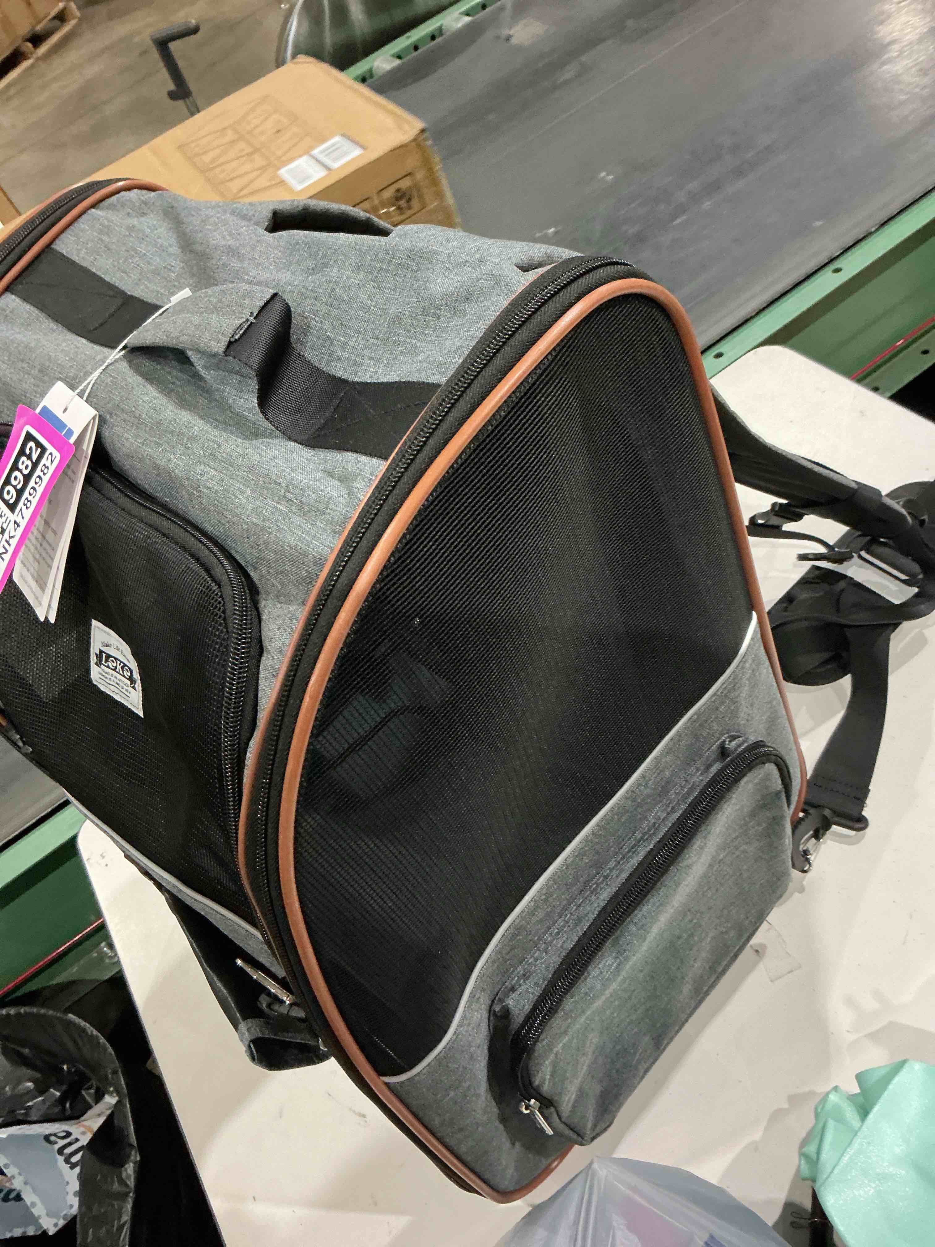 Condition photo showing Good Condition for cat carrier backpack, expandable pet carrier with sun shade & full front opening, breathable mesh backpack for small dogs & medium cats up to 18 lbs, foldable for hiking, camping (grey)
