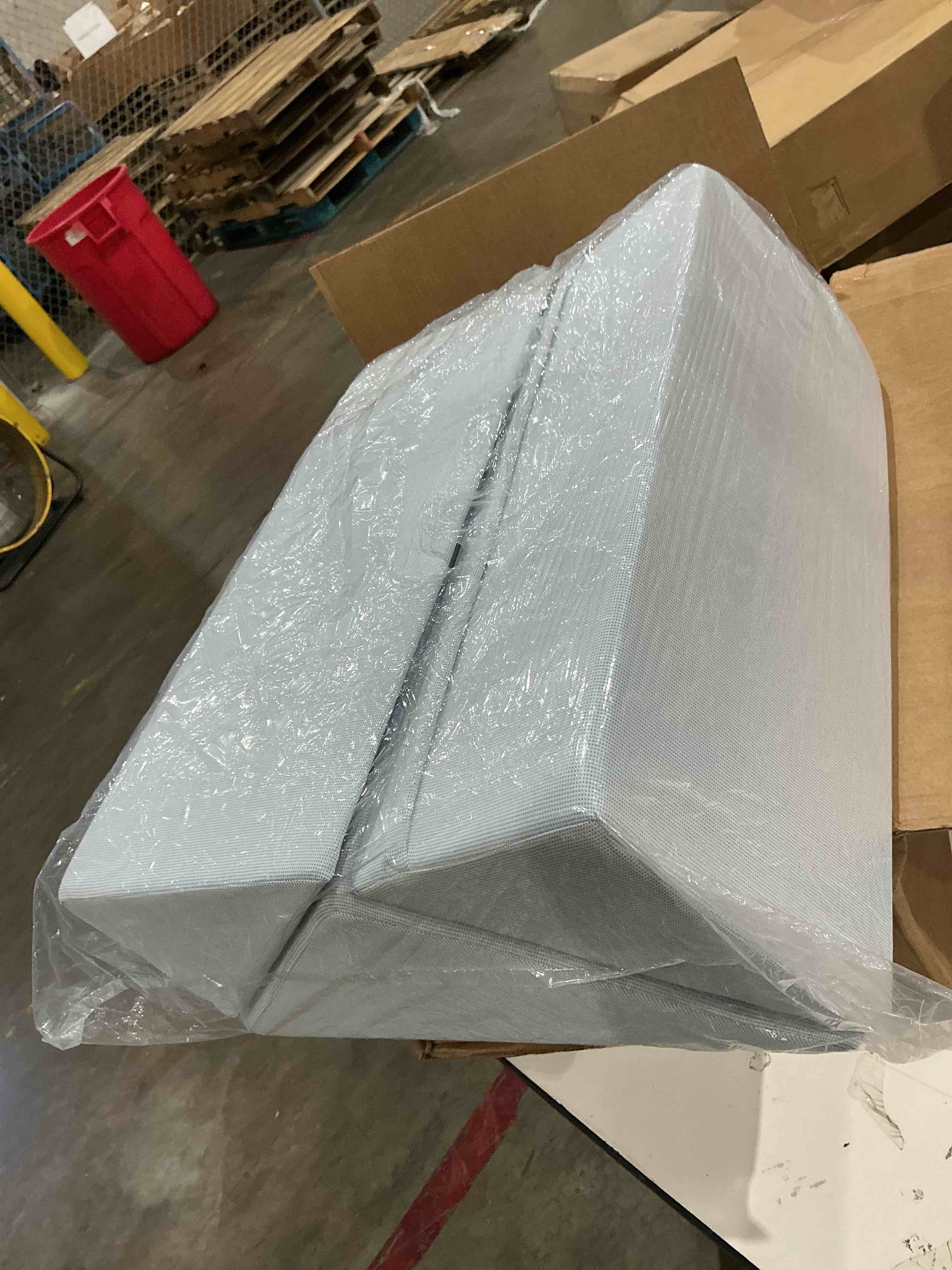 Condition photo showing As Is for adjustable bed wedge foam incline cushion for acid reflux, gray.
