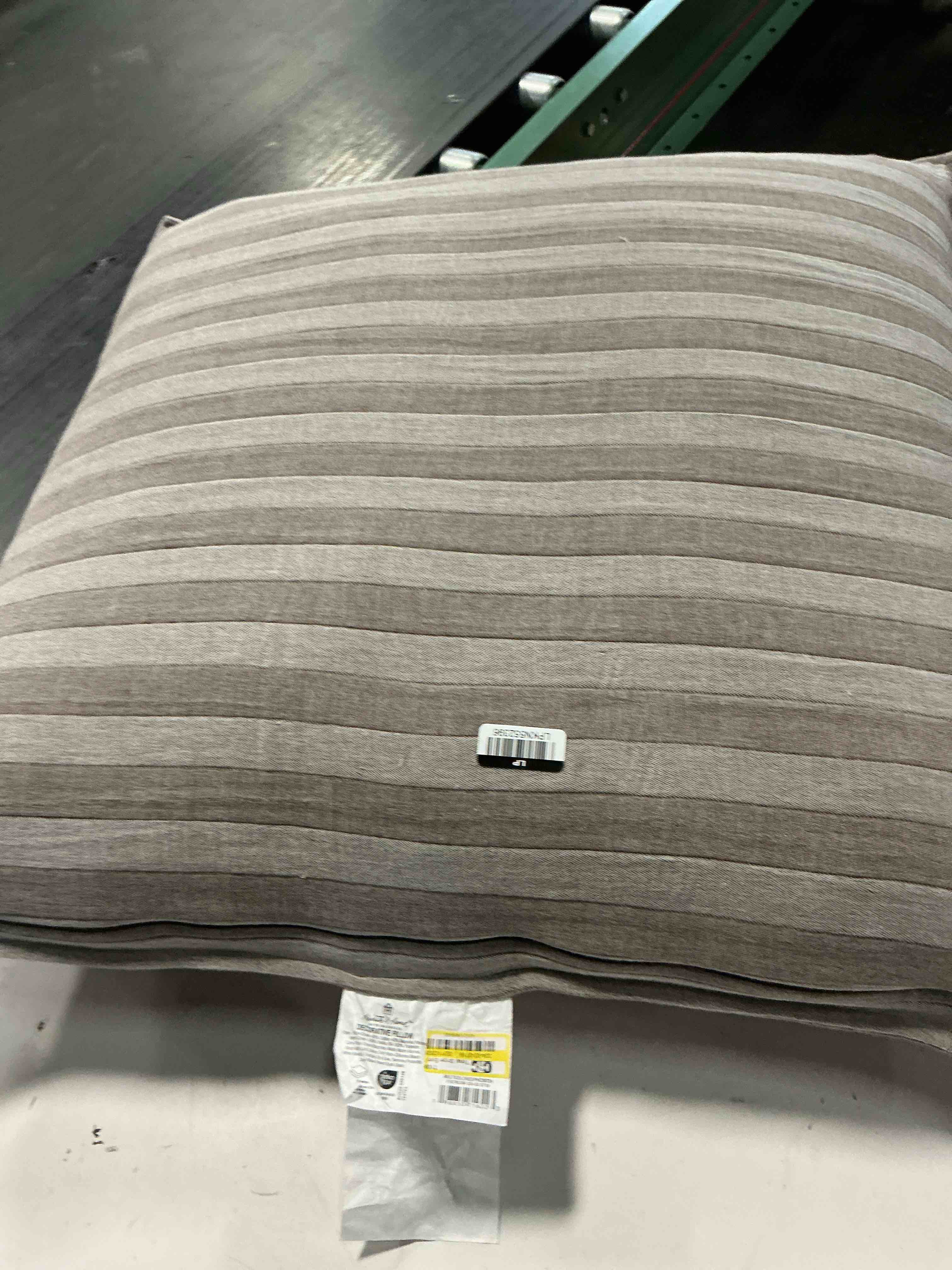 Condition photo showing Good Condition for tonal stripe euro throw pillow brown - hearth & hand™ with magnolia