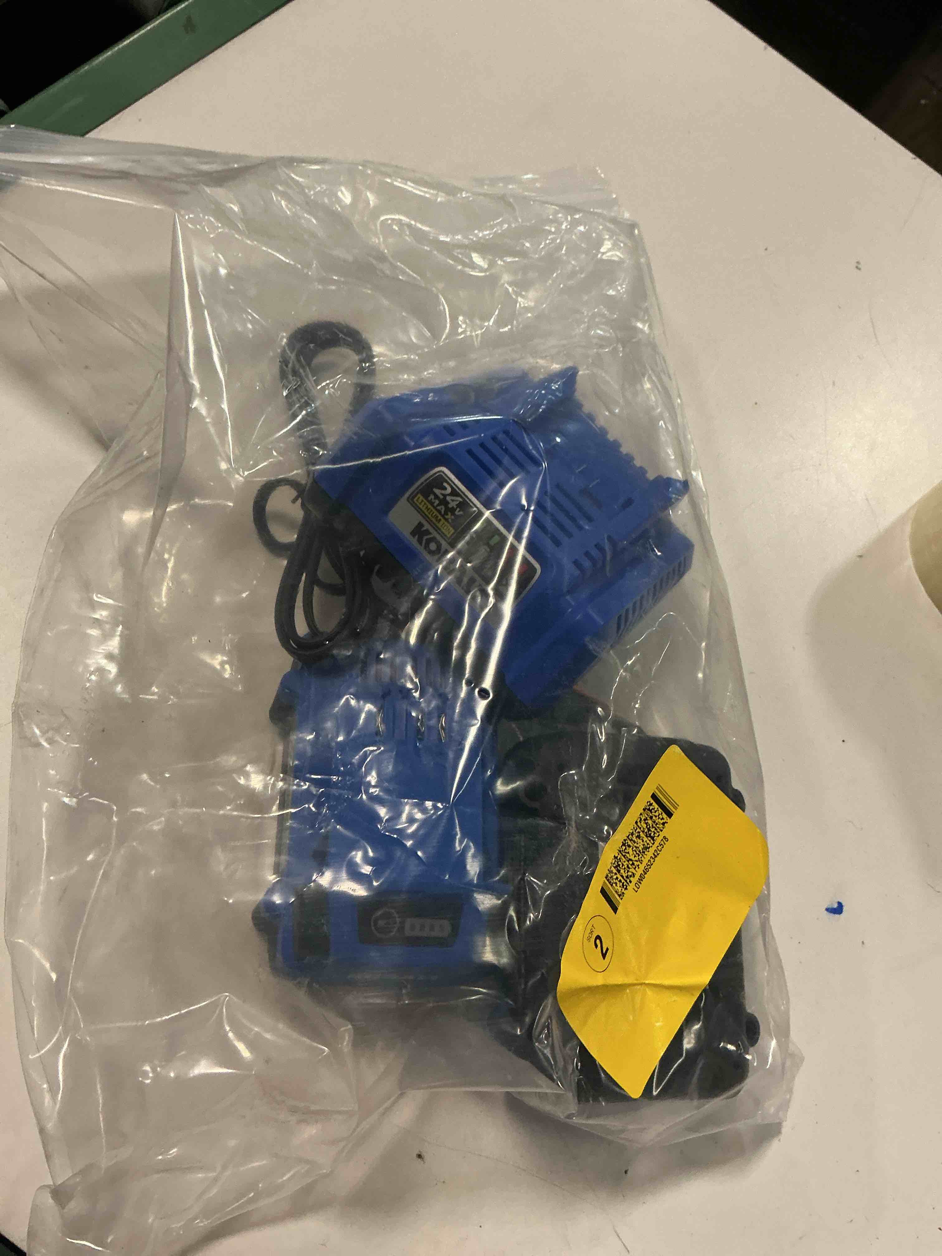 Condition photo showing Good Condition for  3 pcs kobalt 24 -volt 1 -pack lithium-ion ( 2 ah battery and charger )