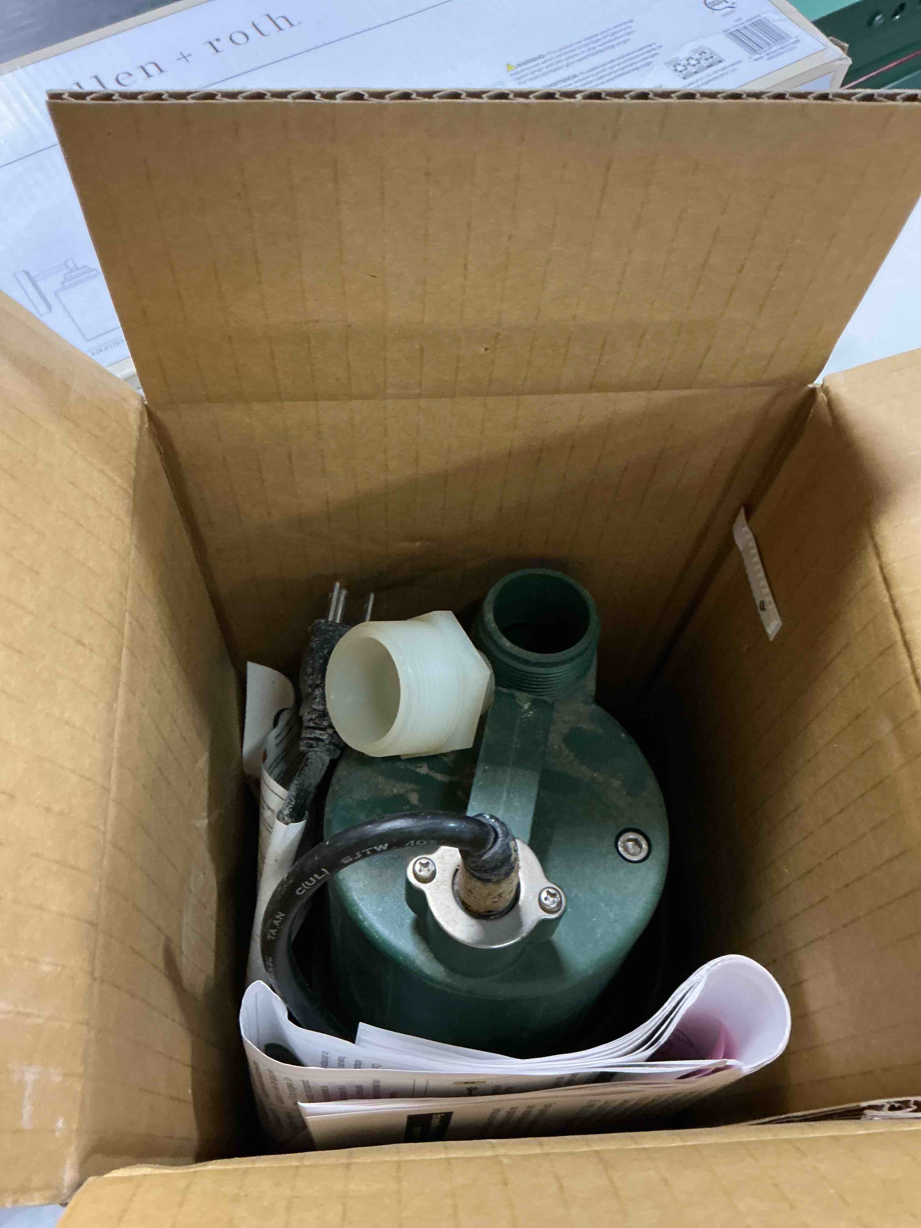 Condition photo showing As Is for 1/3hp automatic utility pump